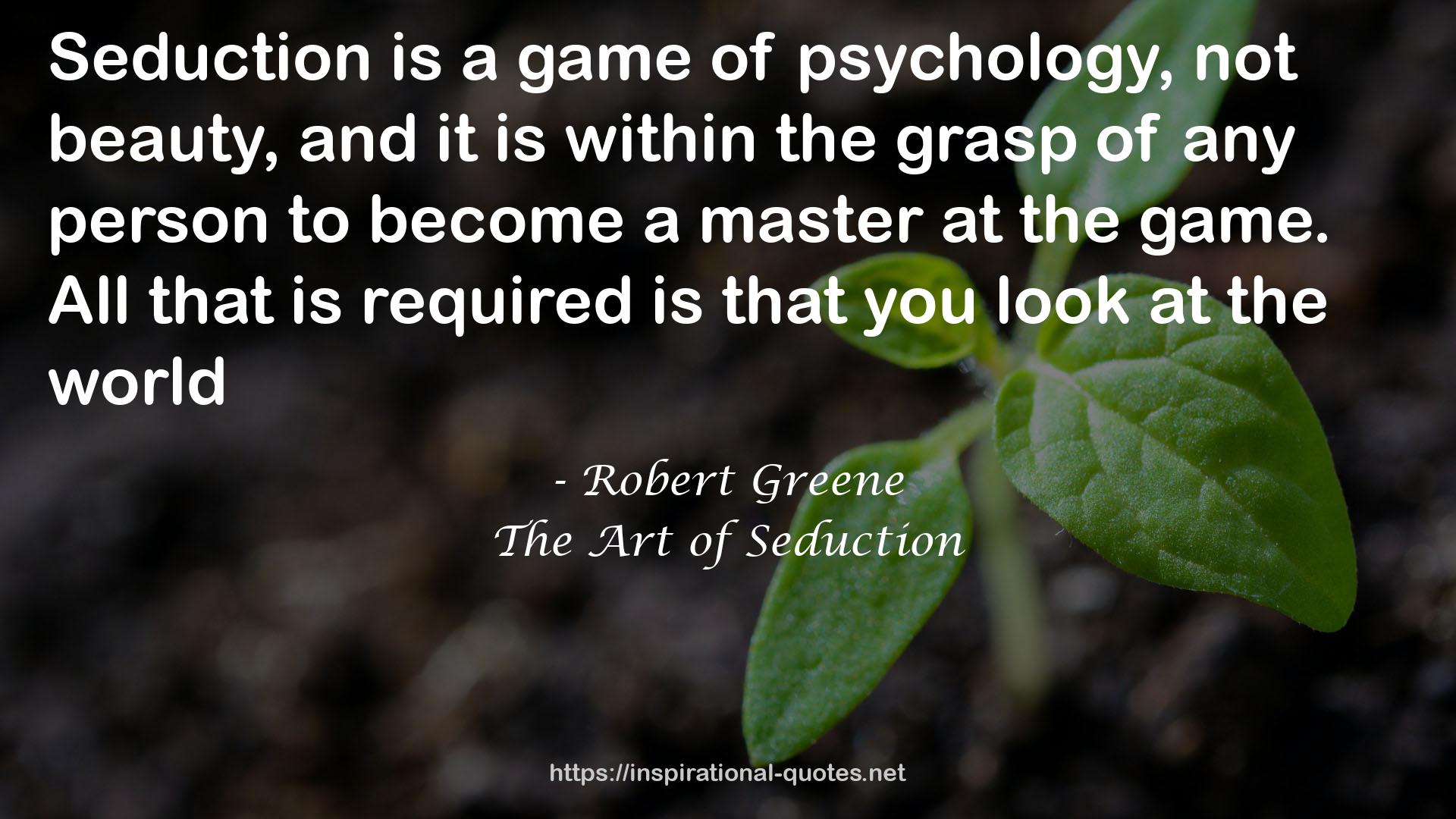 The Art of Seduction QUOTES