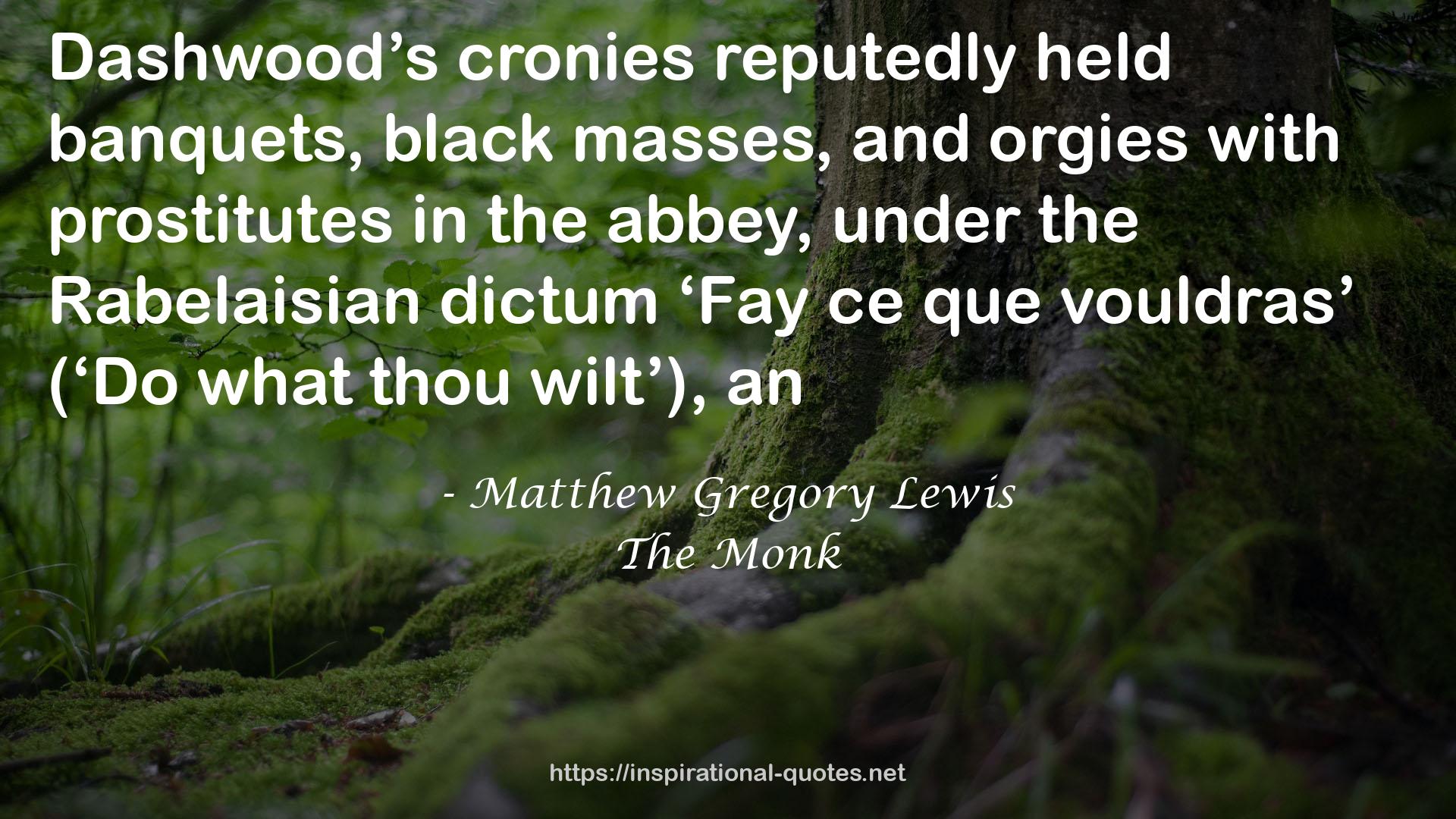 Matthew Gregory Lewis QUOTES