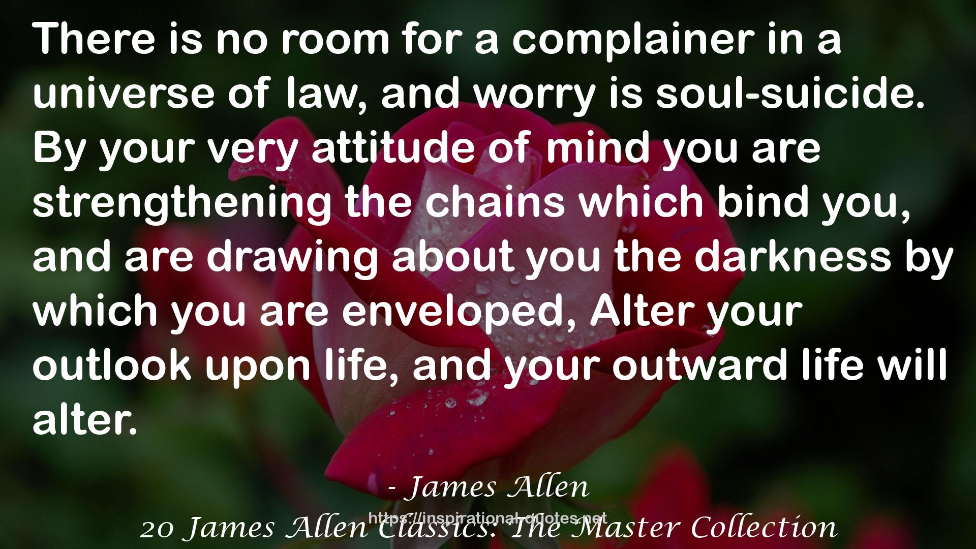 20 James Allen Classics: The Master Collection QUOTES