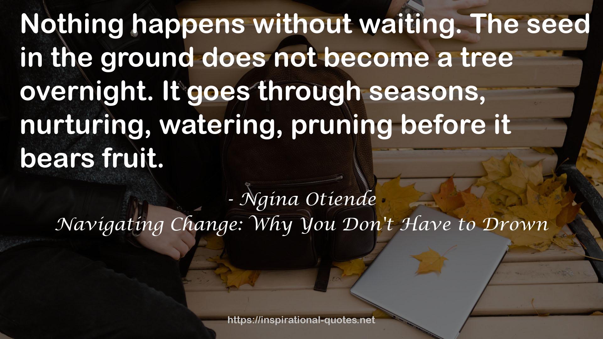 Navigating Change: Why You Don't Have to Drown QUOTES