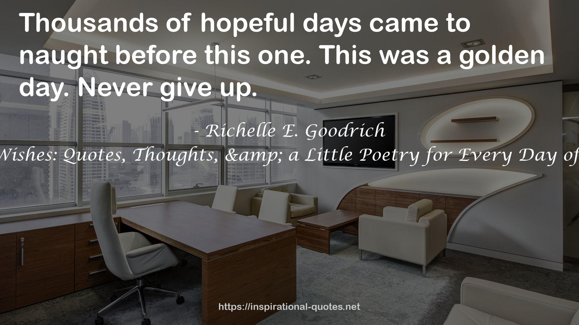 hopeful days  QUOTES