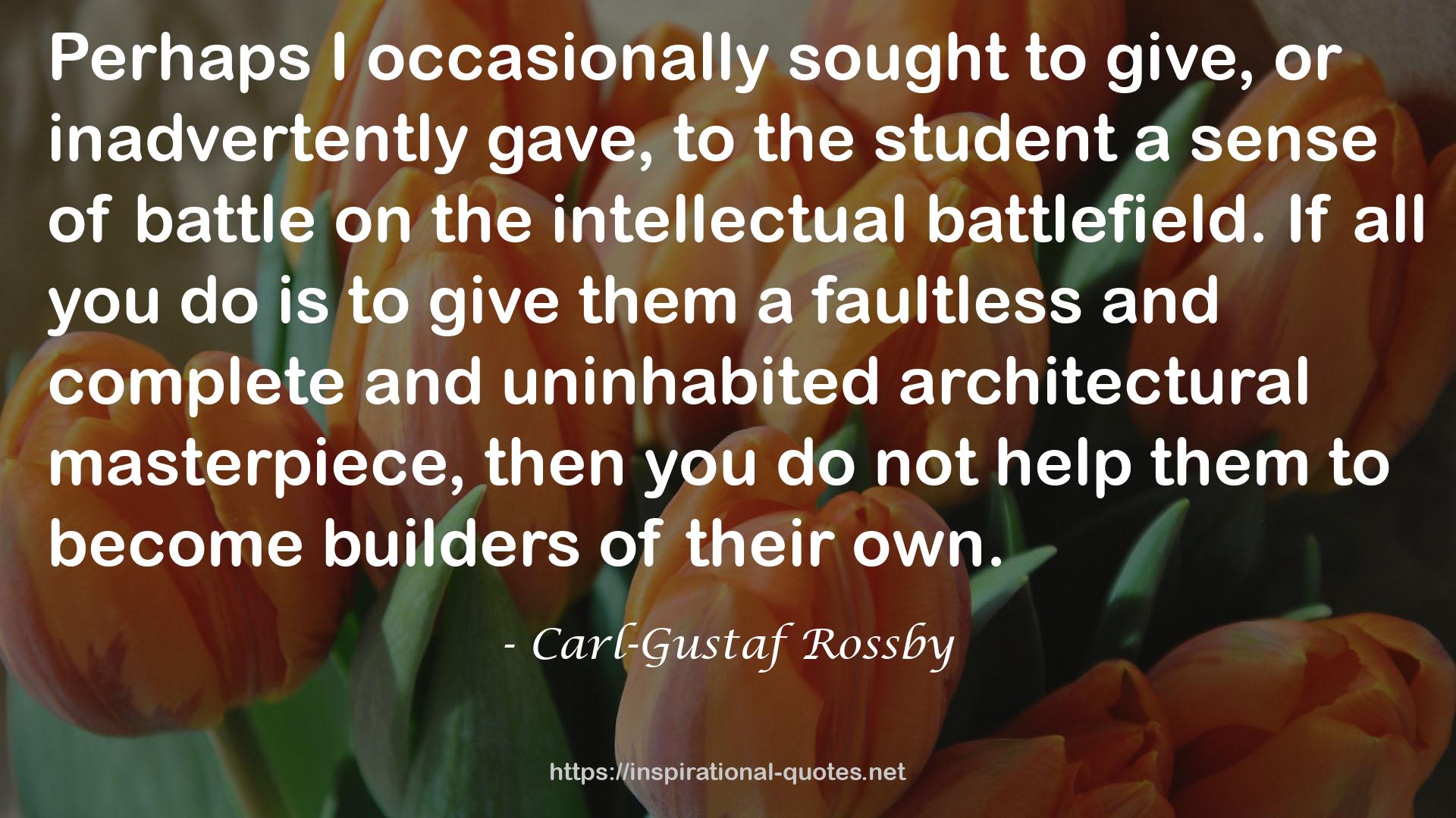 Carl-Gustaf Rossby QUOTES