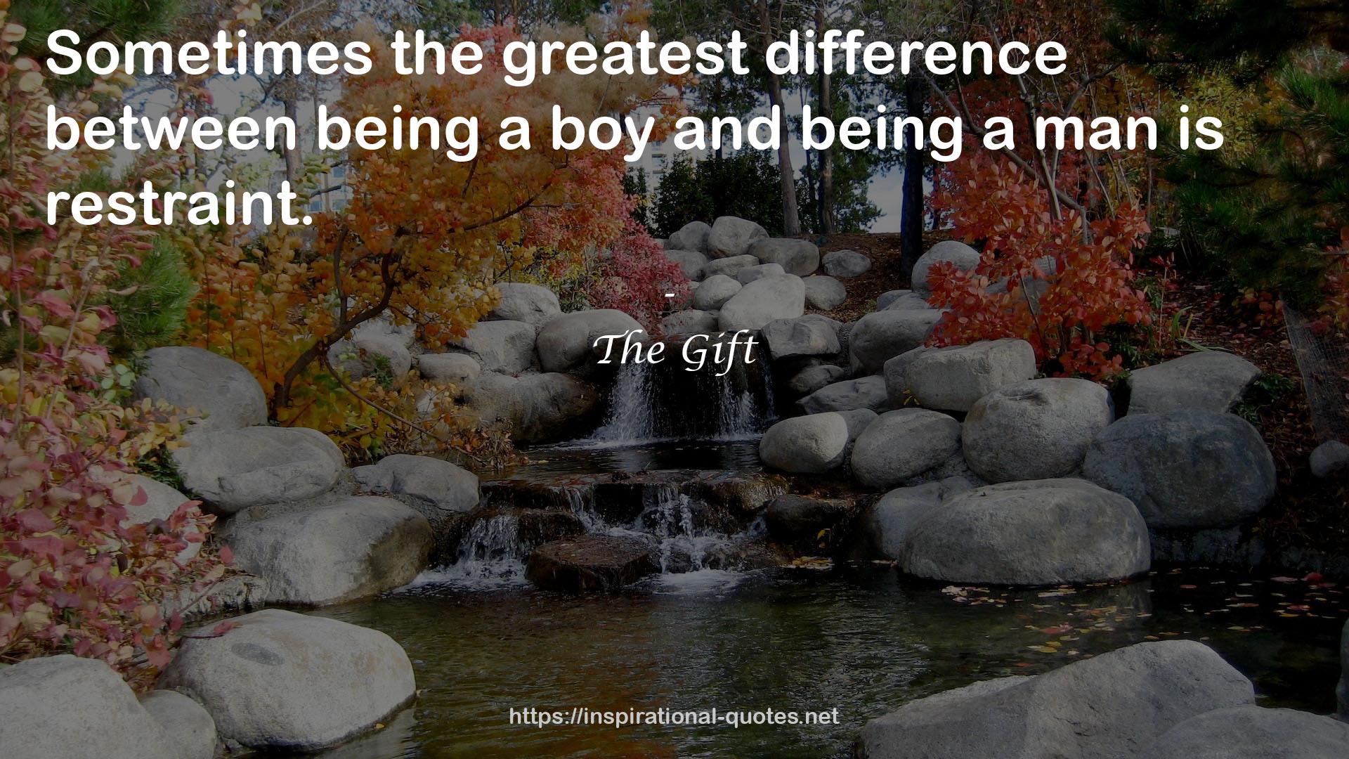 the greatest difference  QUOTES