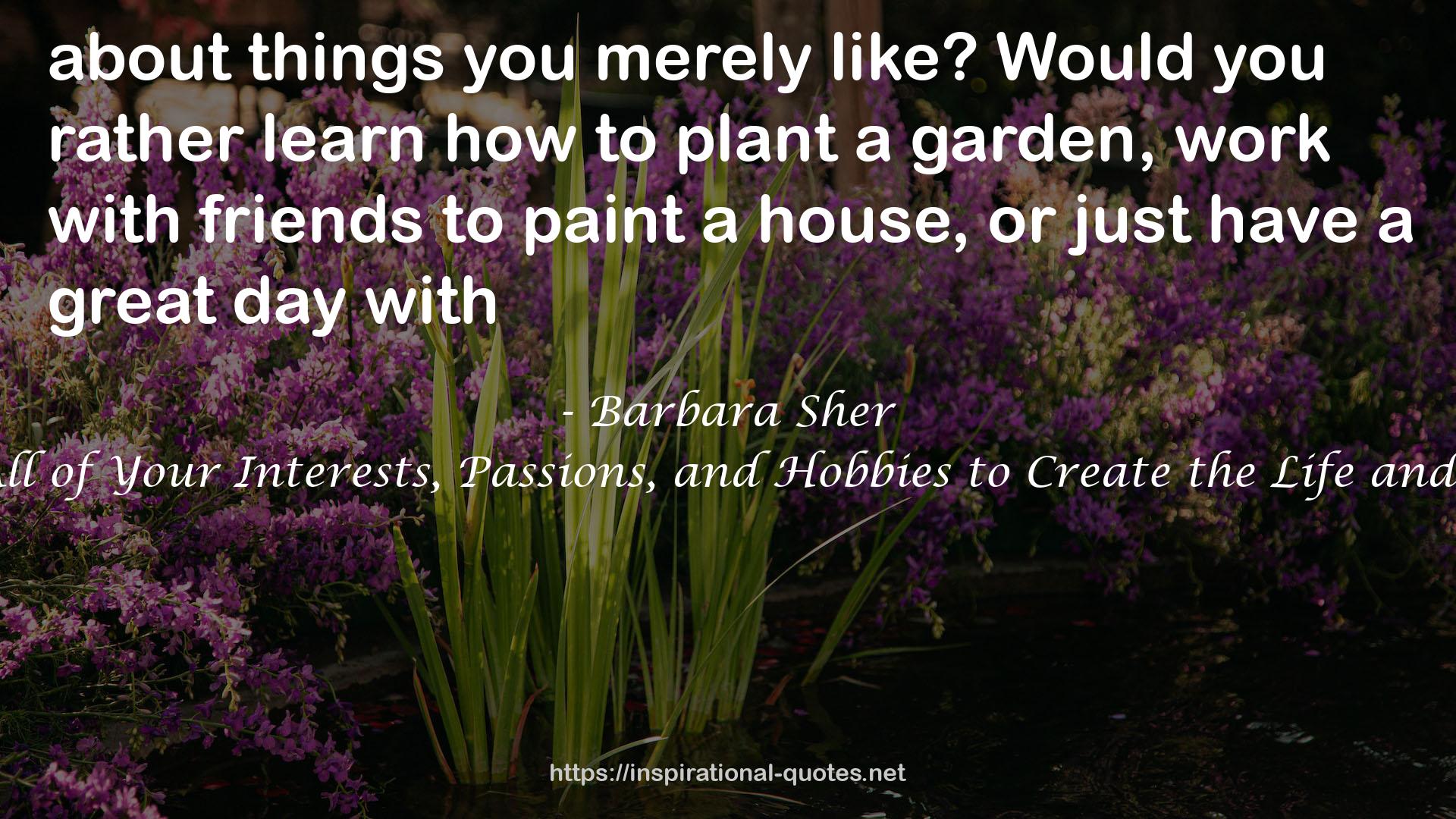 Barbara Sher QUOTES