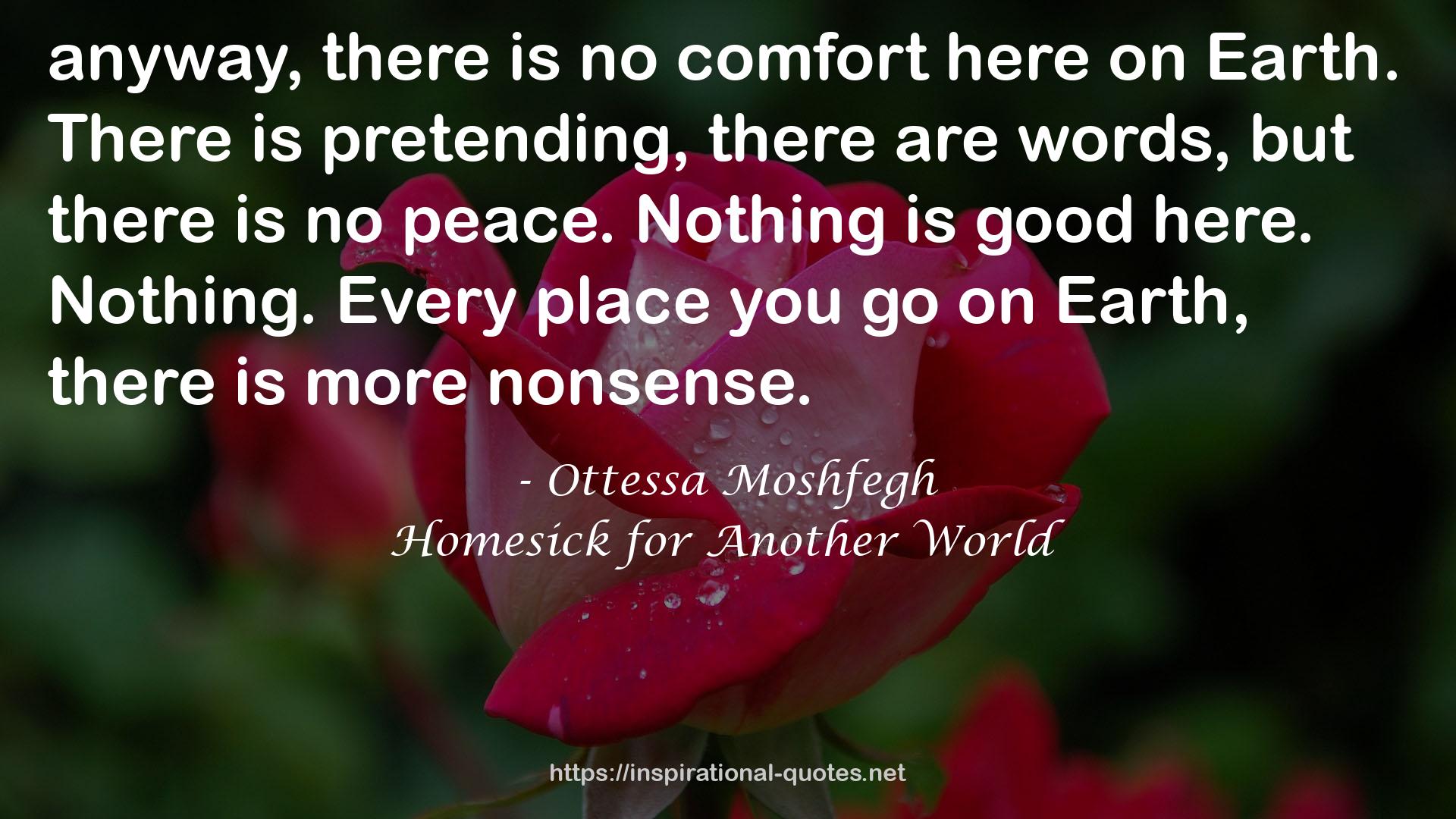 Homesick for Another World QUOTES