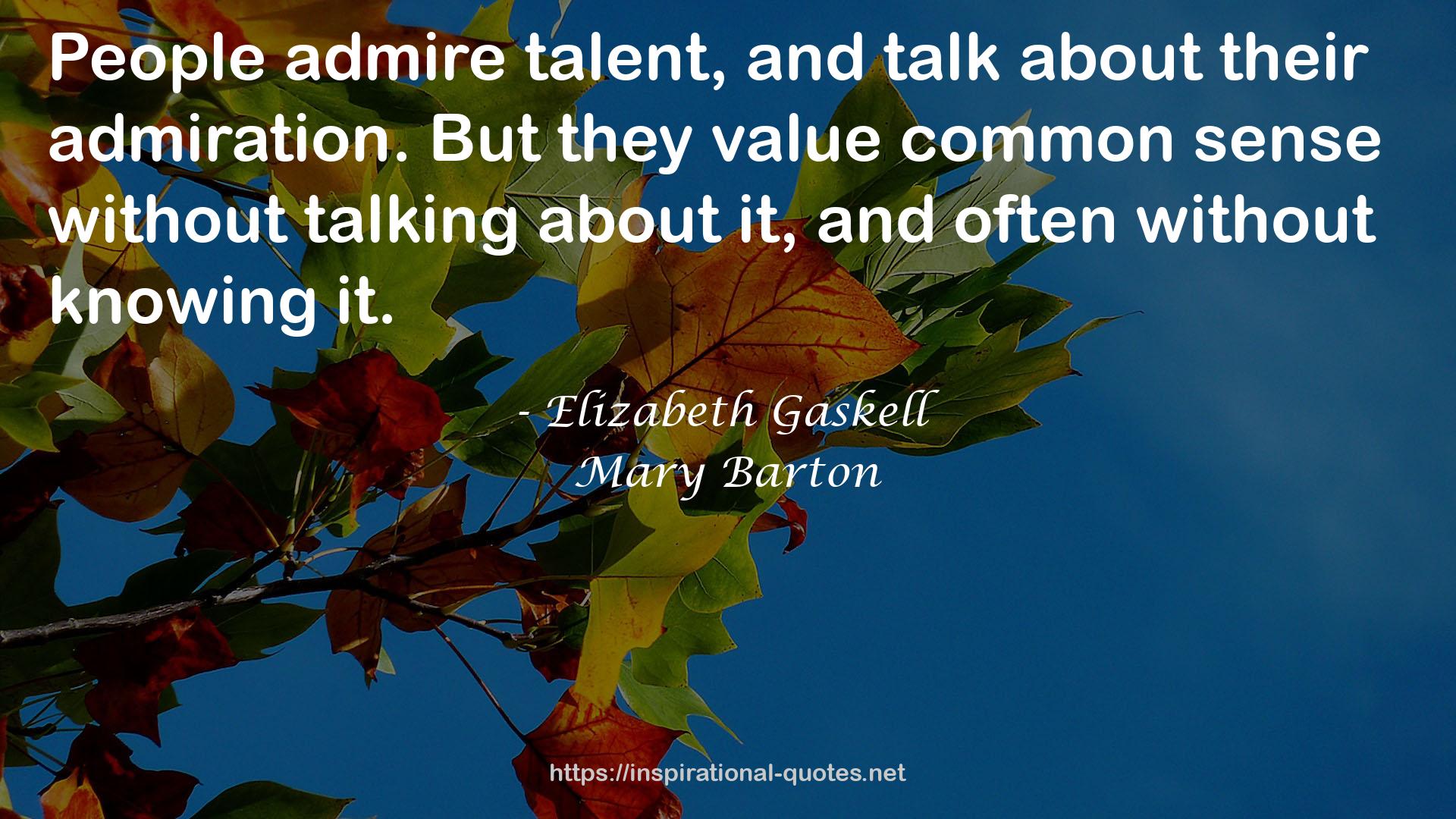 Mary Barton QUOTES