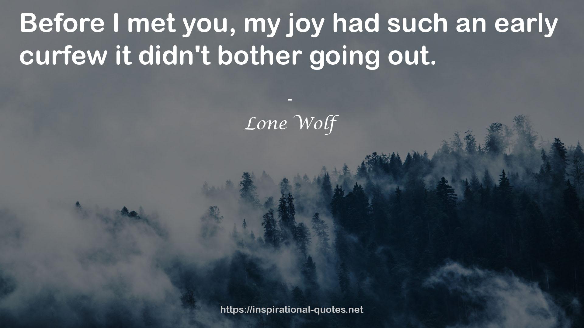 Lone Wolf QUOTES