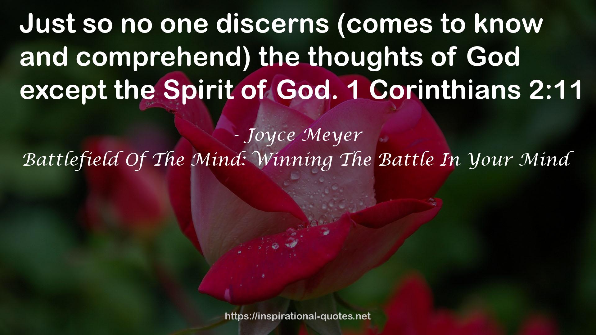 Battlefield Of The Mind: Winning The Battle In Your Mind QUOTES