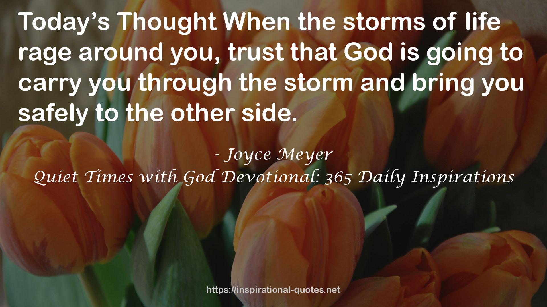 Quiet Times with God Devotional: 365 Daily Inspirations QUOTES