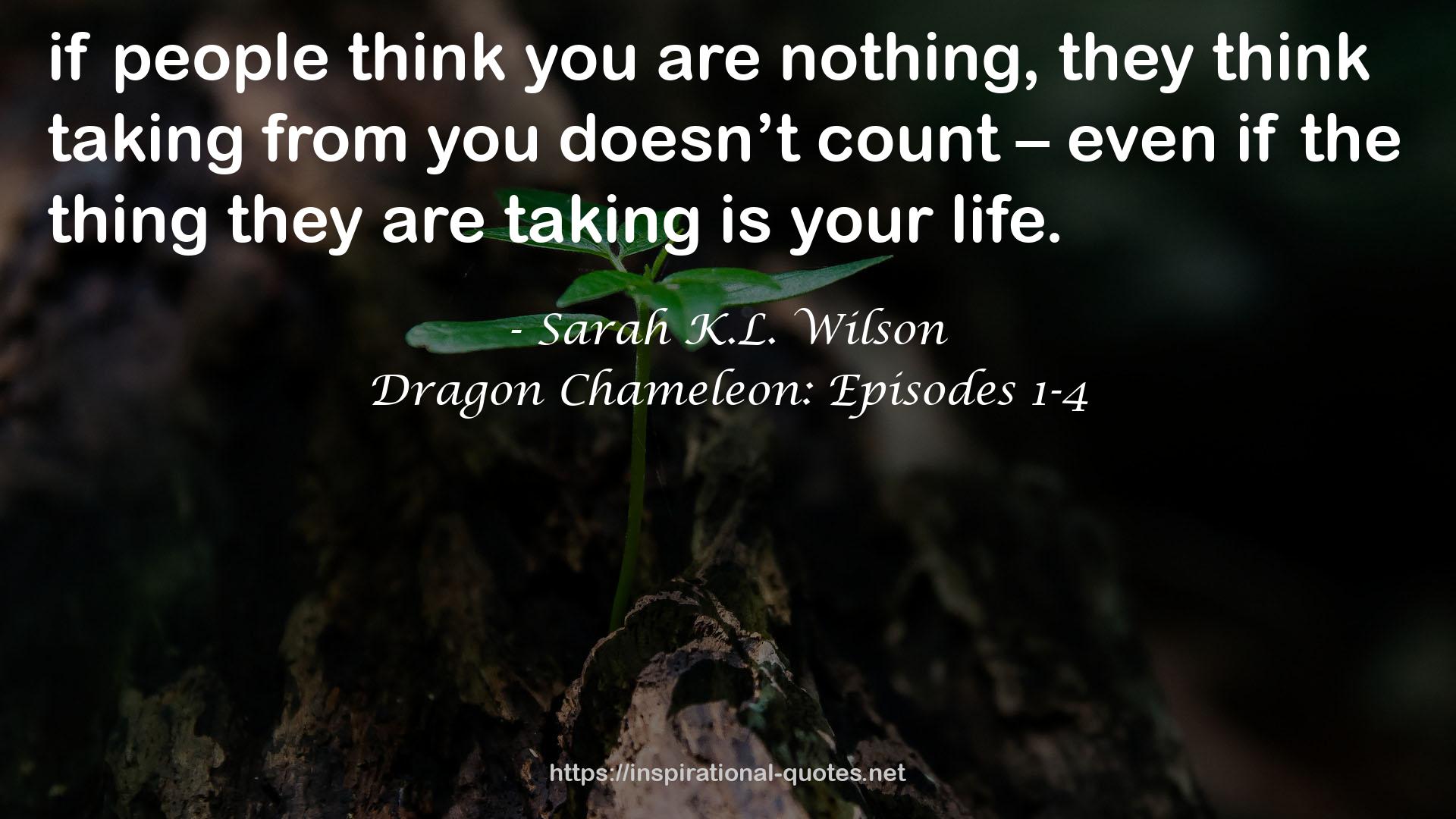 Dragon Chameleon: Episodes 1-4 QUOTES