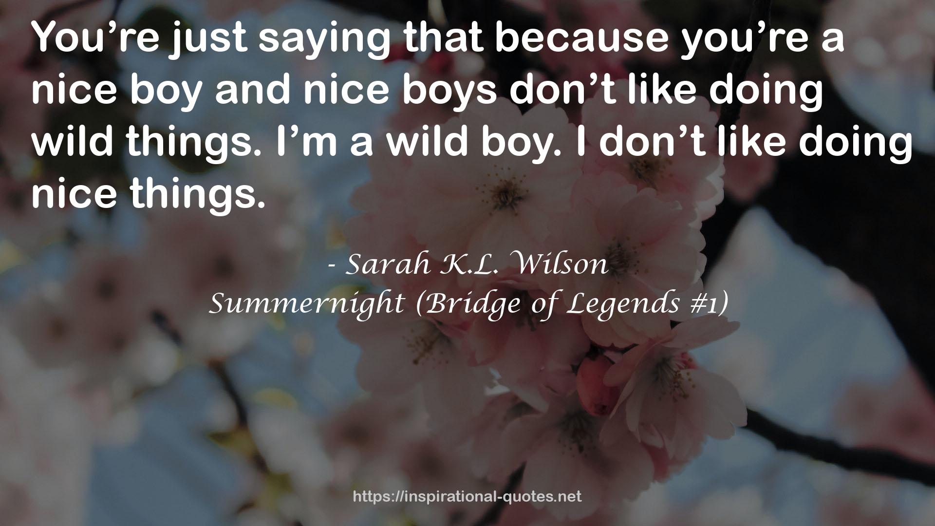 Summernight (Bridge of Legends #1) QUOTES