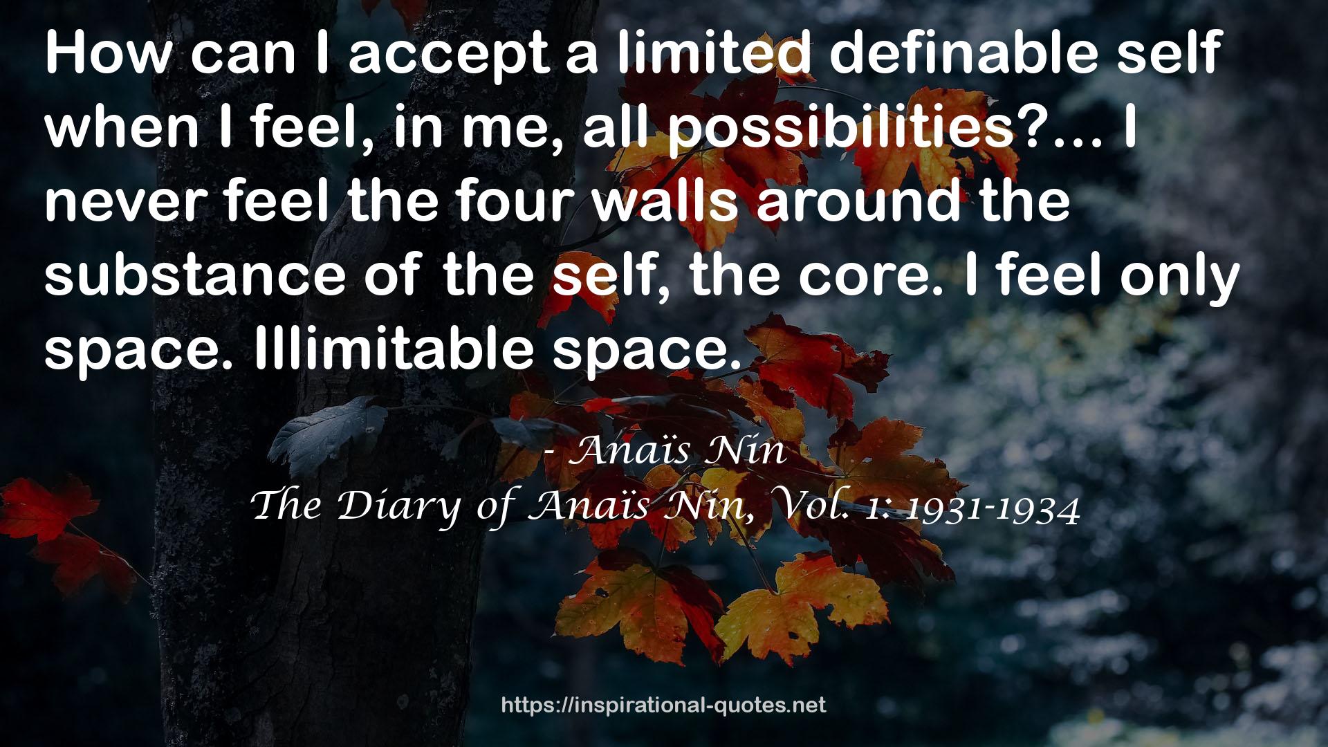 a limited definable self  QUOTES