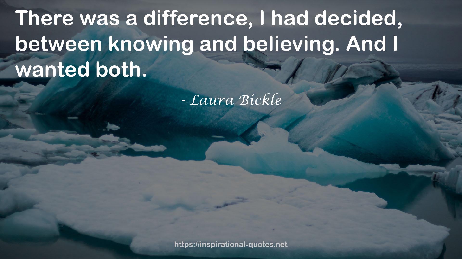 Laura Bickle QUOTES