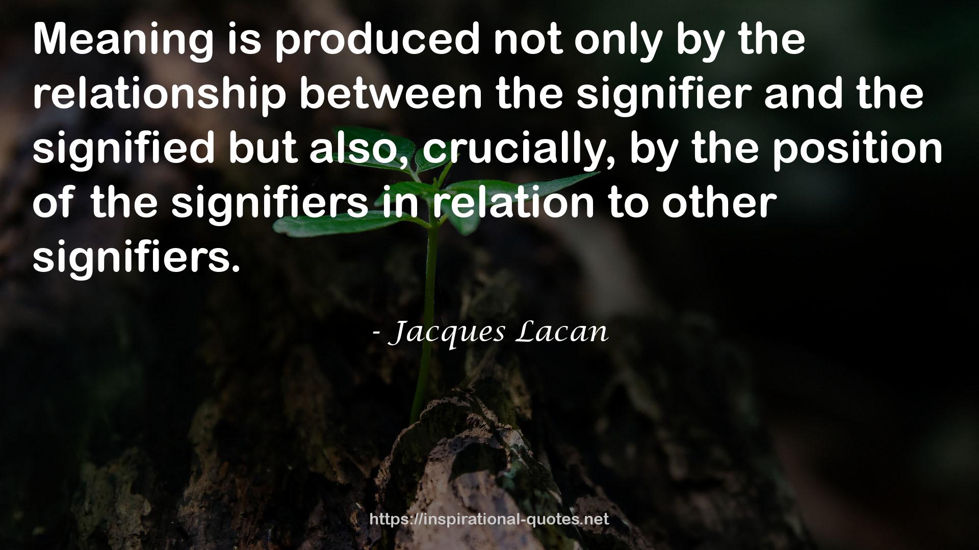 Jacques Lacan QUOTES