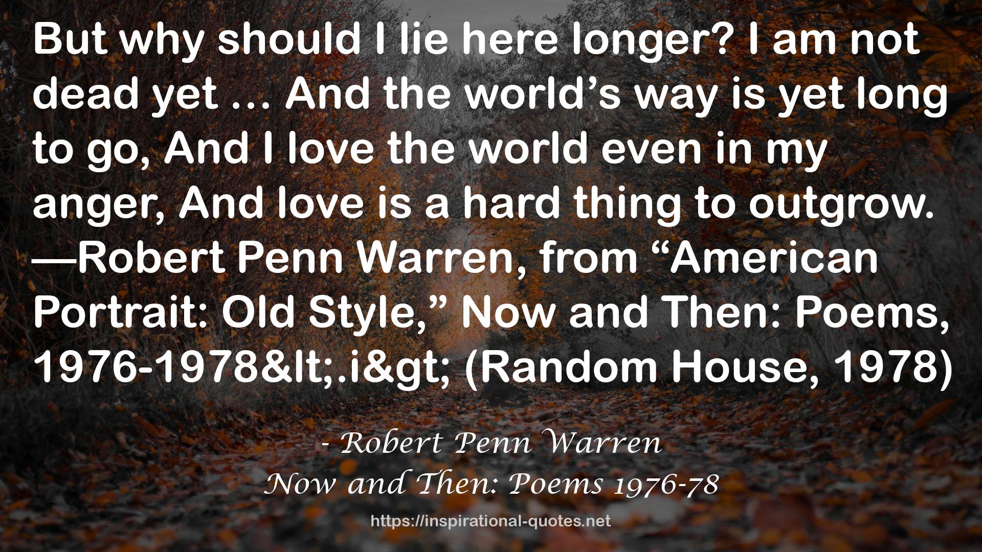 Now and Then: Poems 1976-78 QUOTES