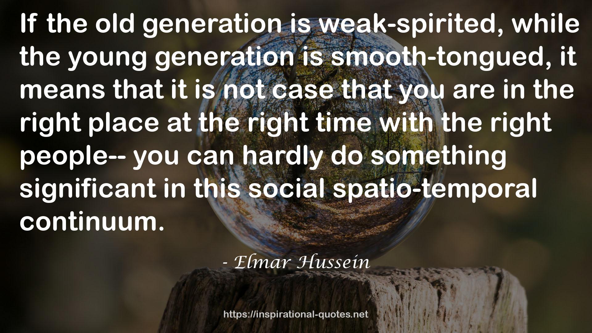 Elmar Hussein QUOTES