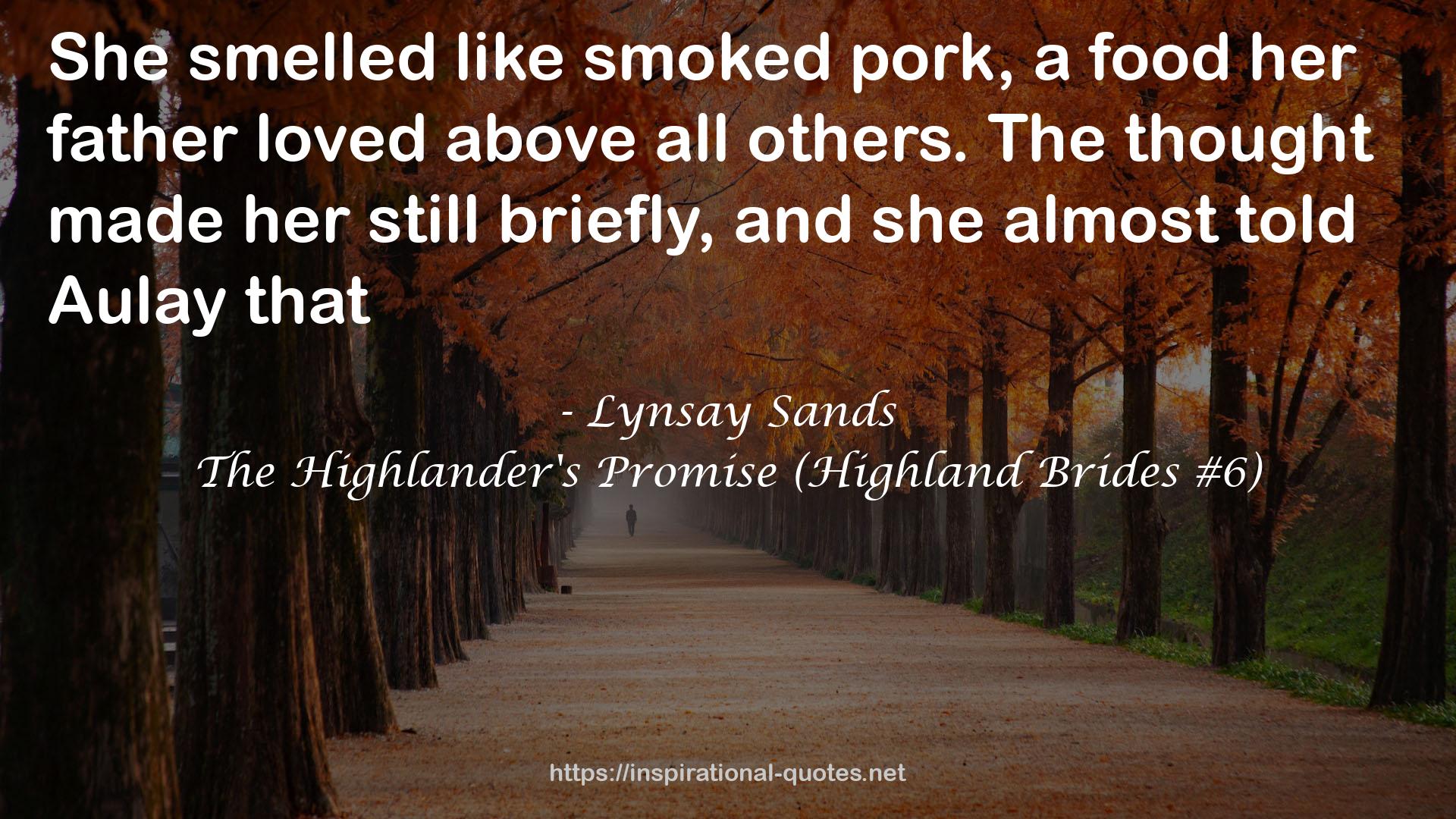 The Highlander's Promise (Highland Brides #6) QUOTES