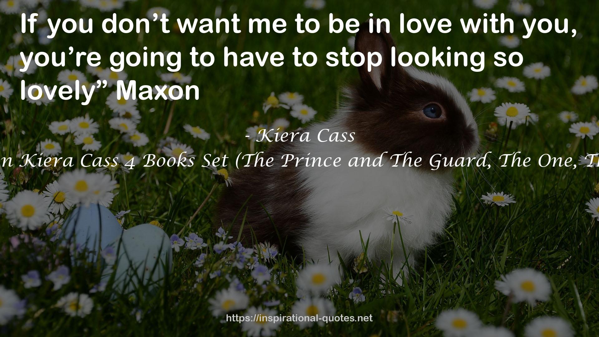 The Selection Collection Kiera Cass 4 Books Set (The Prince and The Guard, The One, The Selection, The Elite) QUOTES