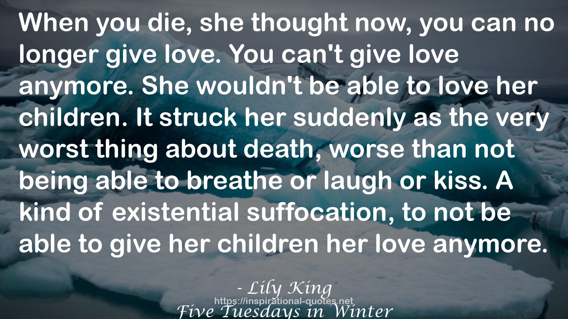 Five Tuesdays in Winter QUOTES