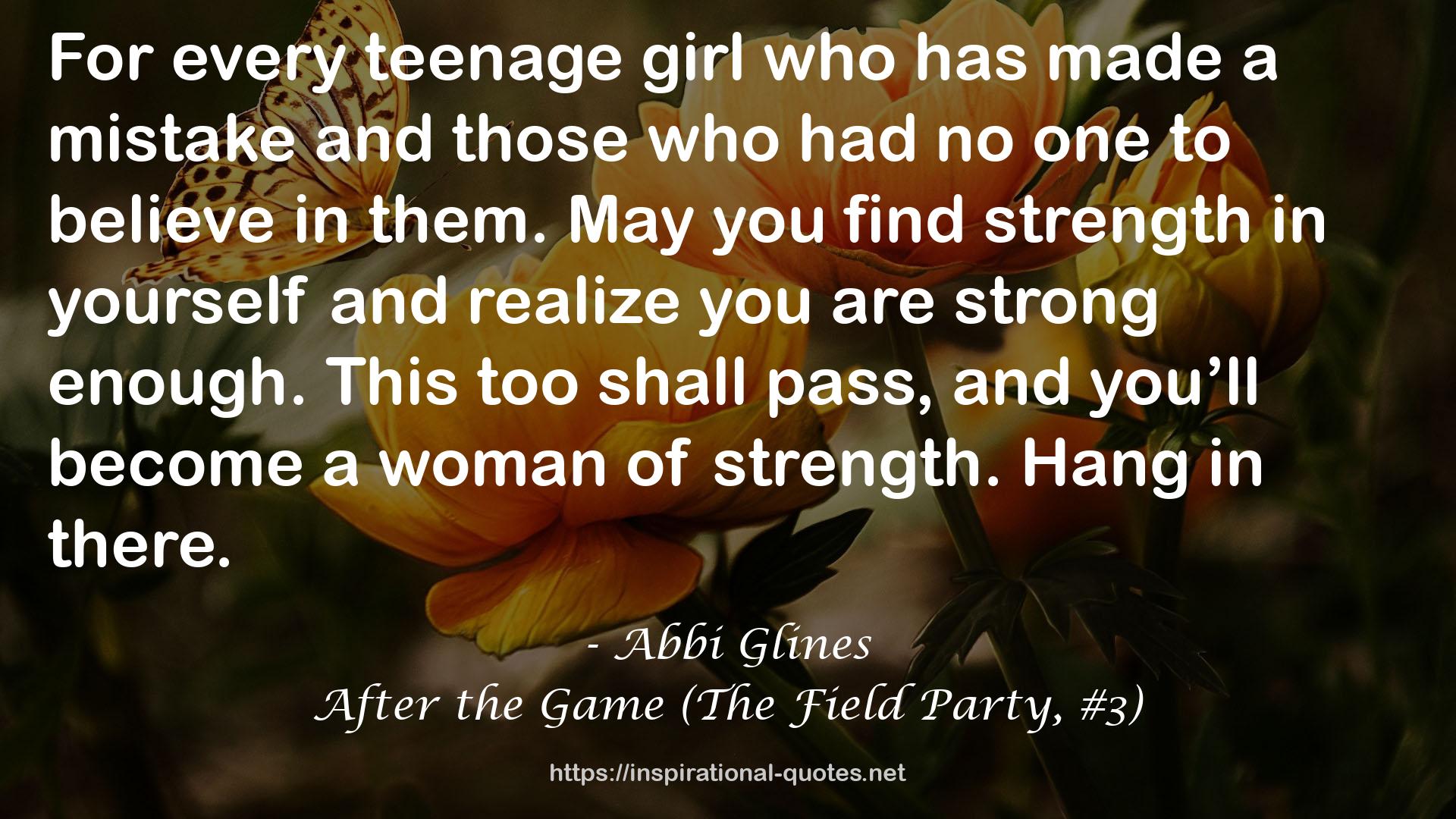 After the Game (The Field Party, #3) QUOTES