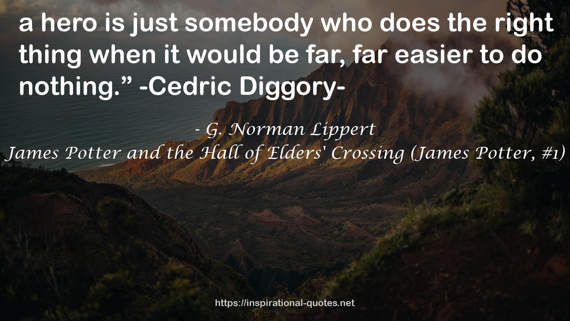 James Potter and the Hall of Elders' Crossing (James Potter, #1) QUOTES