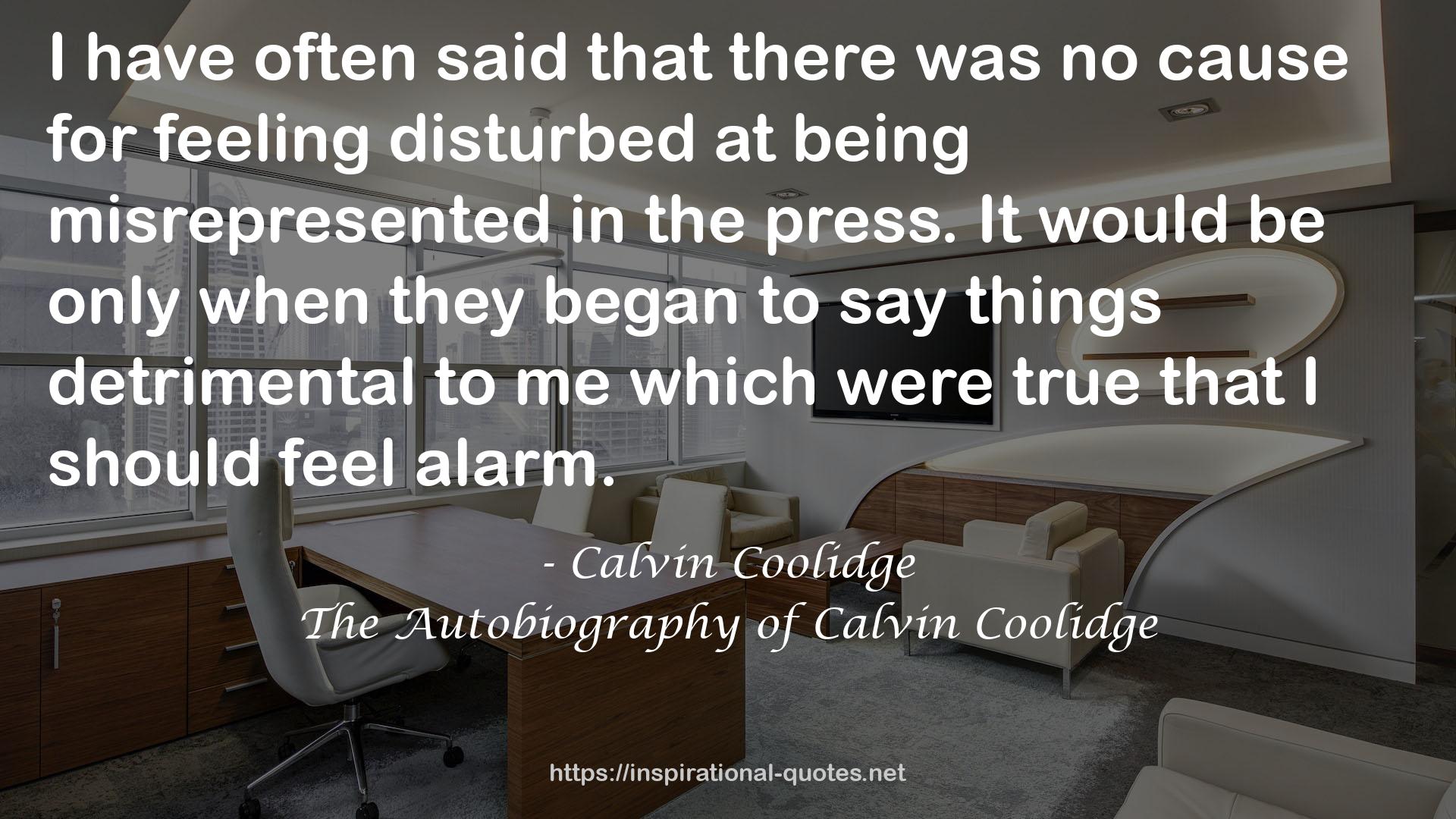 The Autobiography of Calvin Coolidge QUOTES
