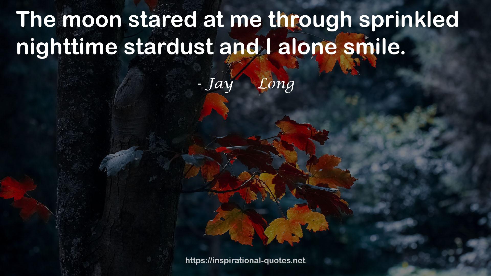 sprinkled nighttime stardust  QUOTES
