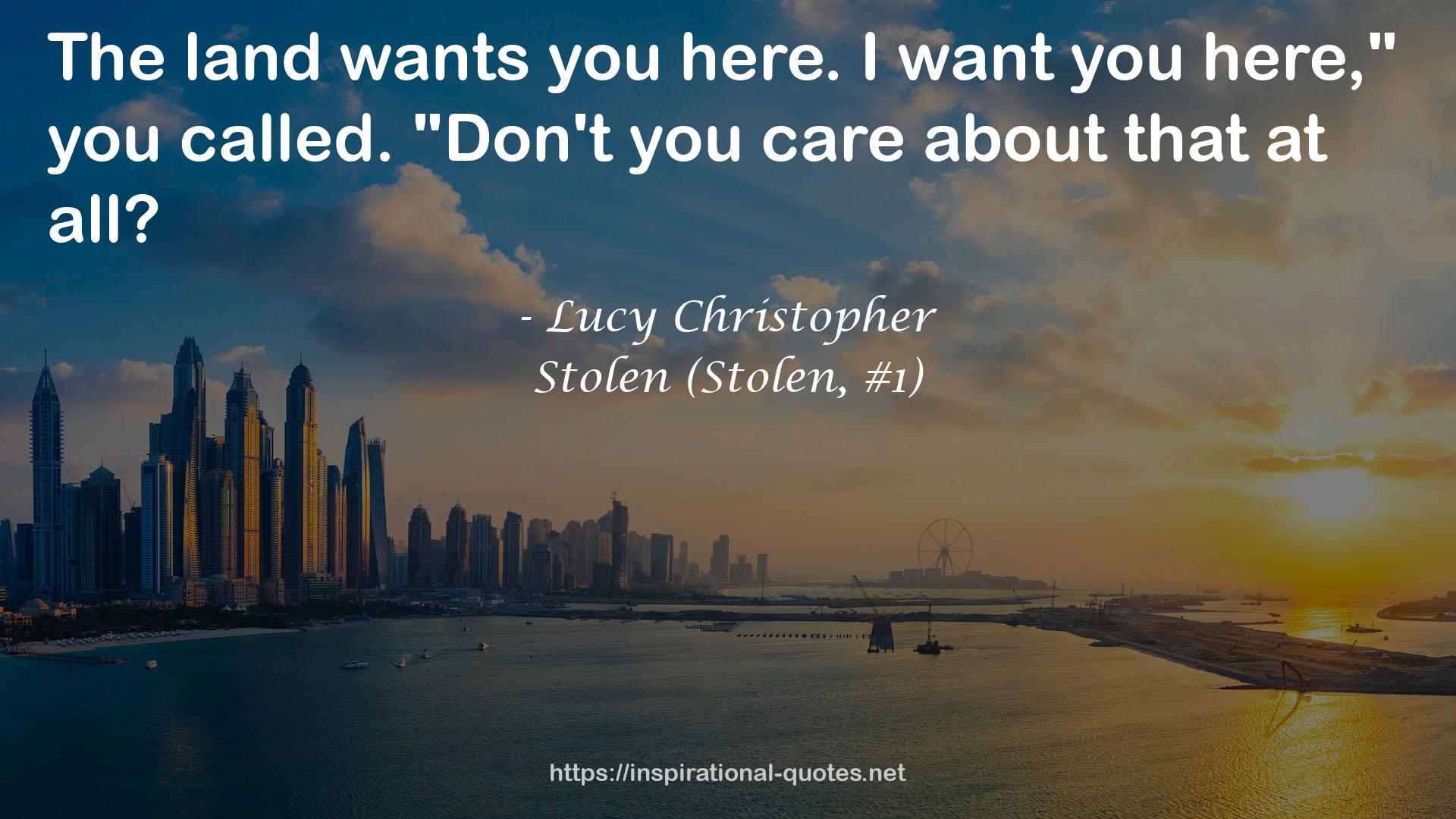 Lucy Christopher QUOTES