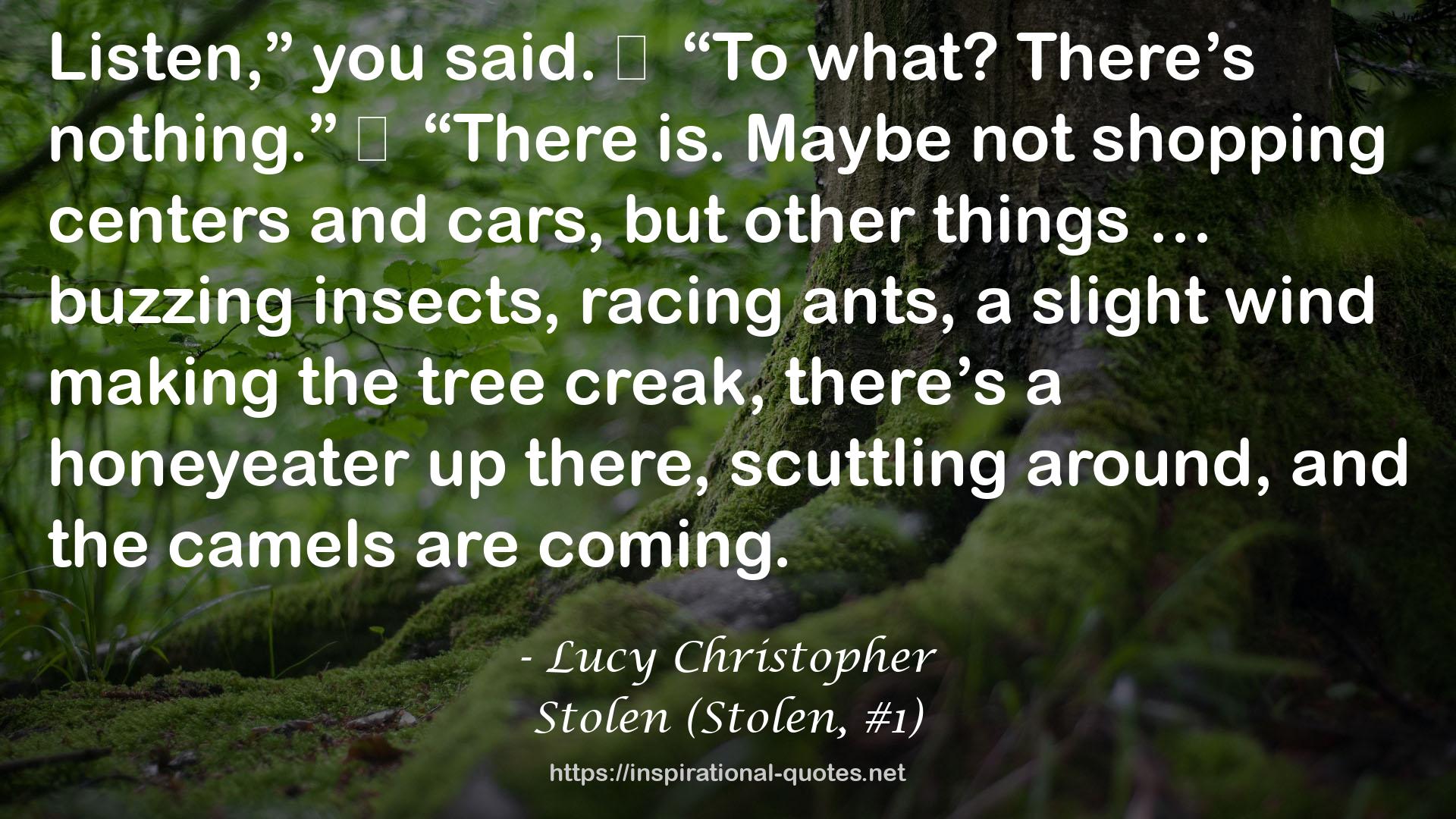 Lucy Christopher QUOTES