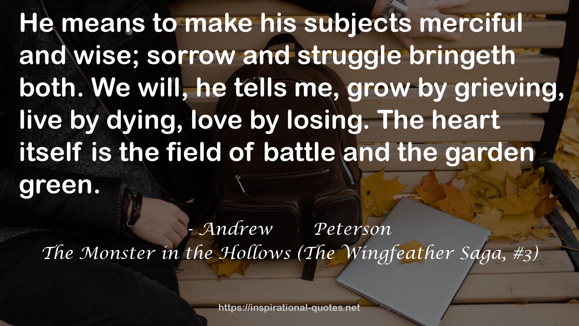 The Monster in the Hollows (The Wingfeather Saga, #3) QUOTES