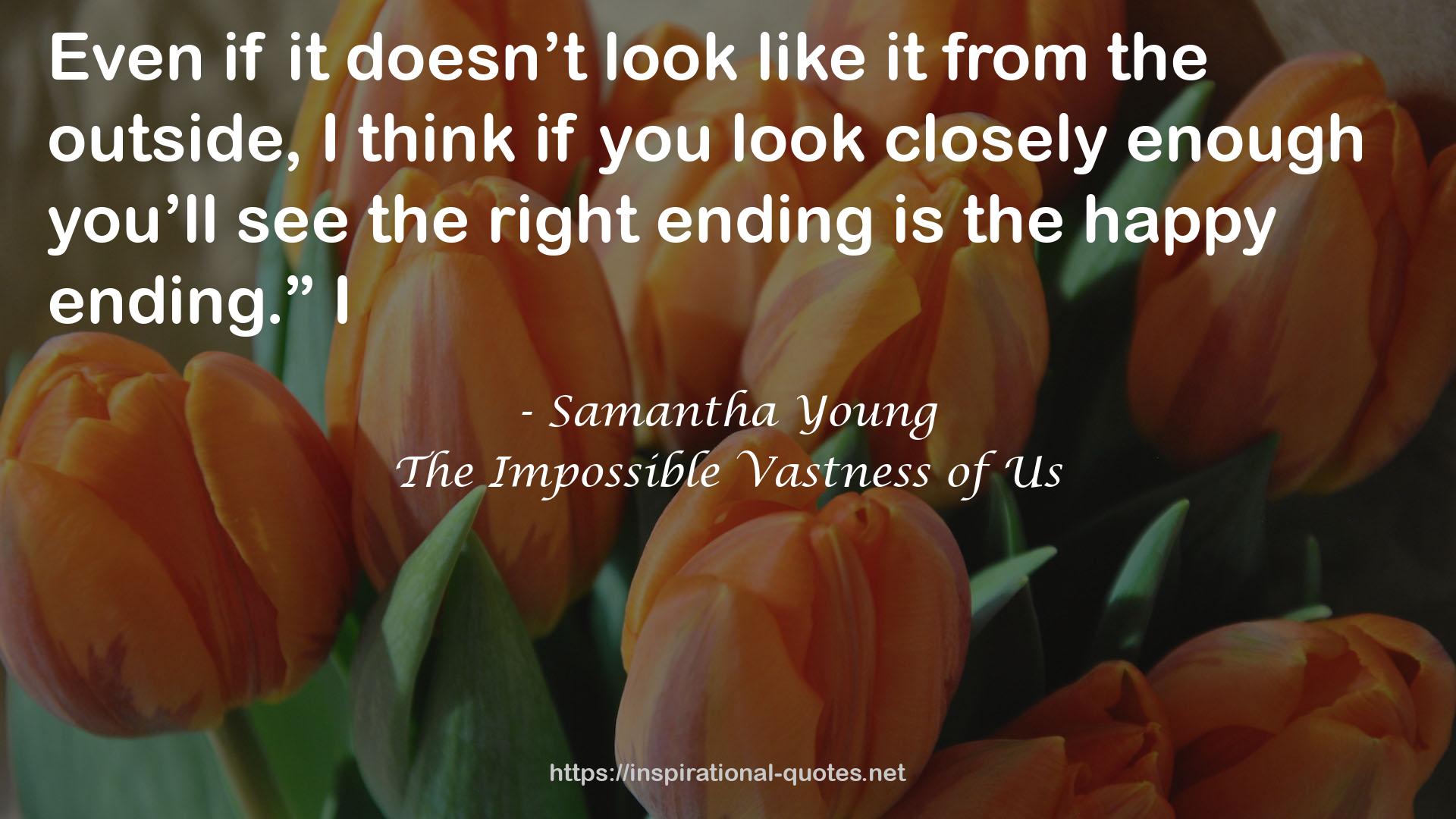 The Impossible Vastness of Us QUOTES