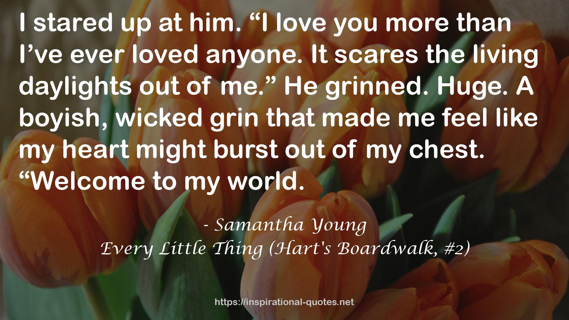 Every Little Thing (Hart's Boardwalk, #2) QUOTES