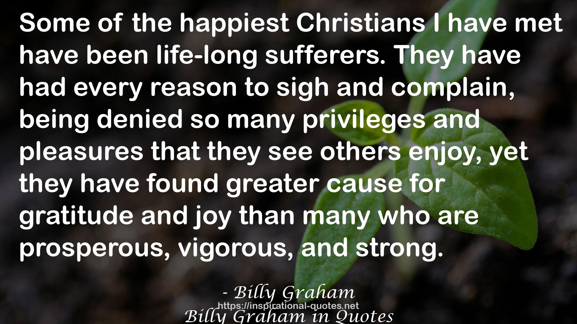 the happiest Christians  QUOTES