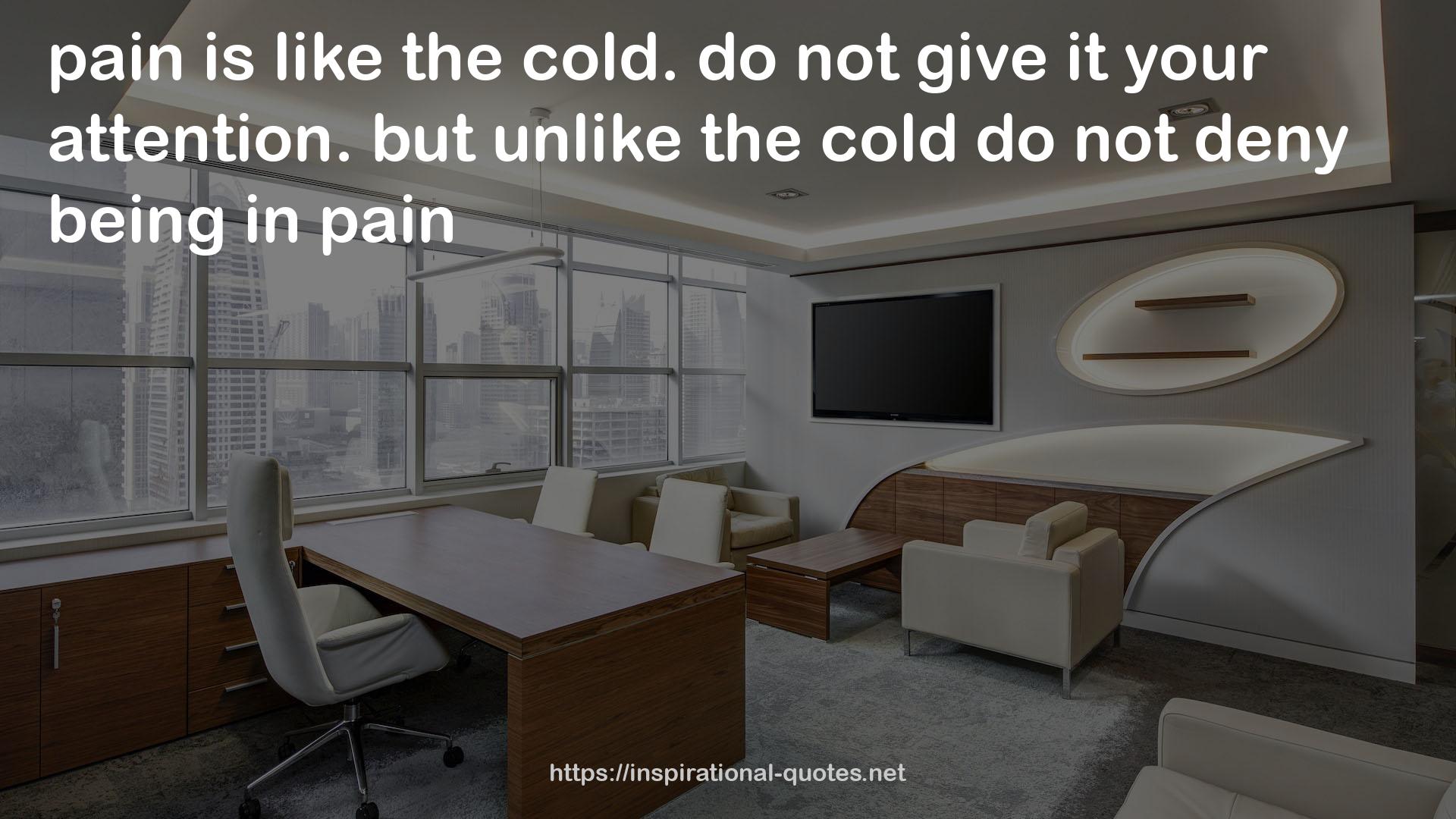 the cold  QUOTES