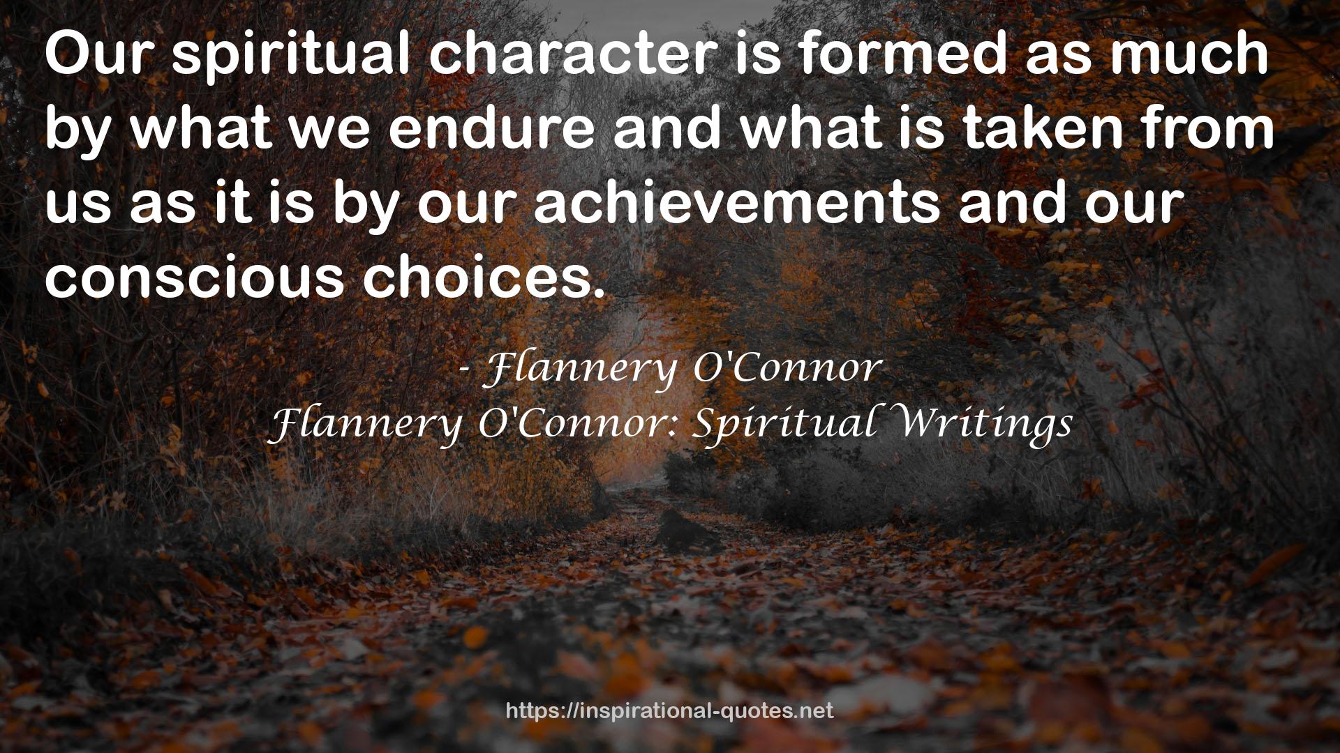 Flannery O'Connor: Spiritual Writings QUOTES