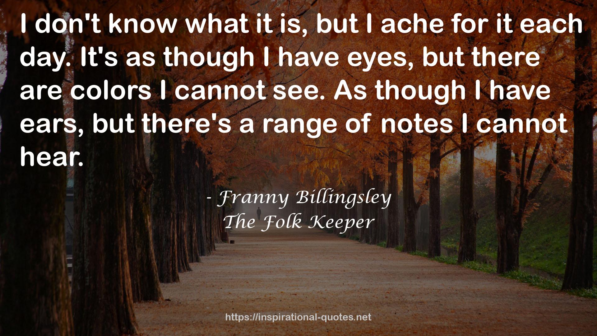 Franny Billingsley QUOTES