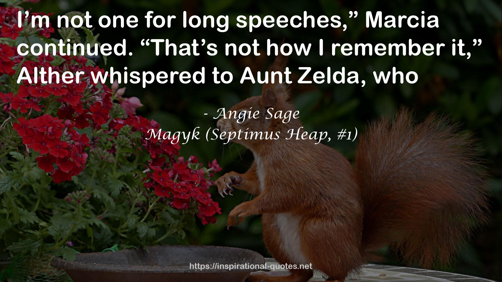 Magyk (Septimus Heap, #1) QUOTES