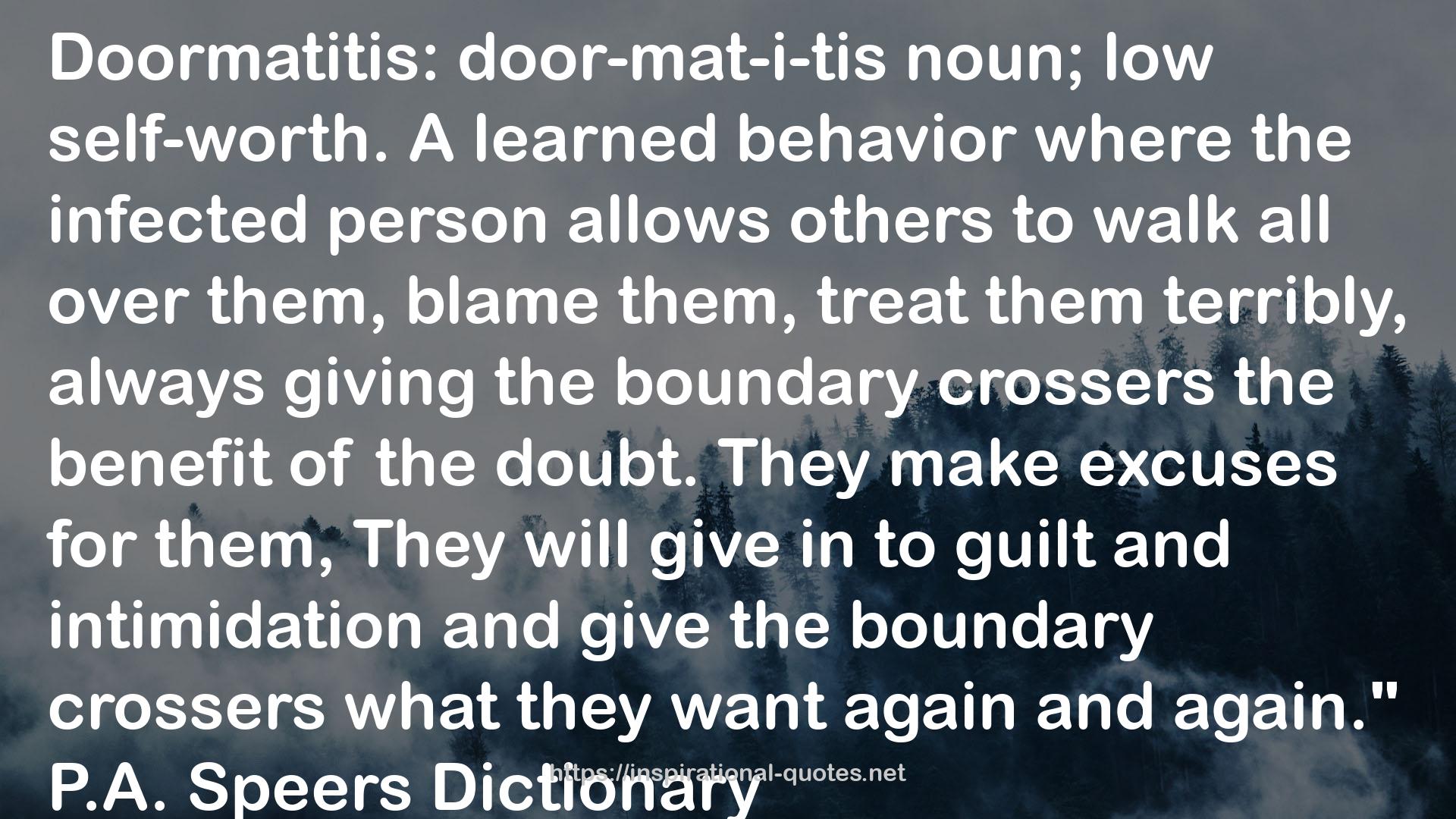 the boundary crossers  QUOTES