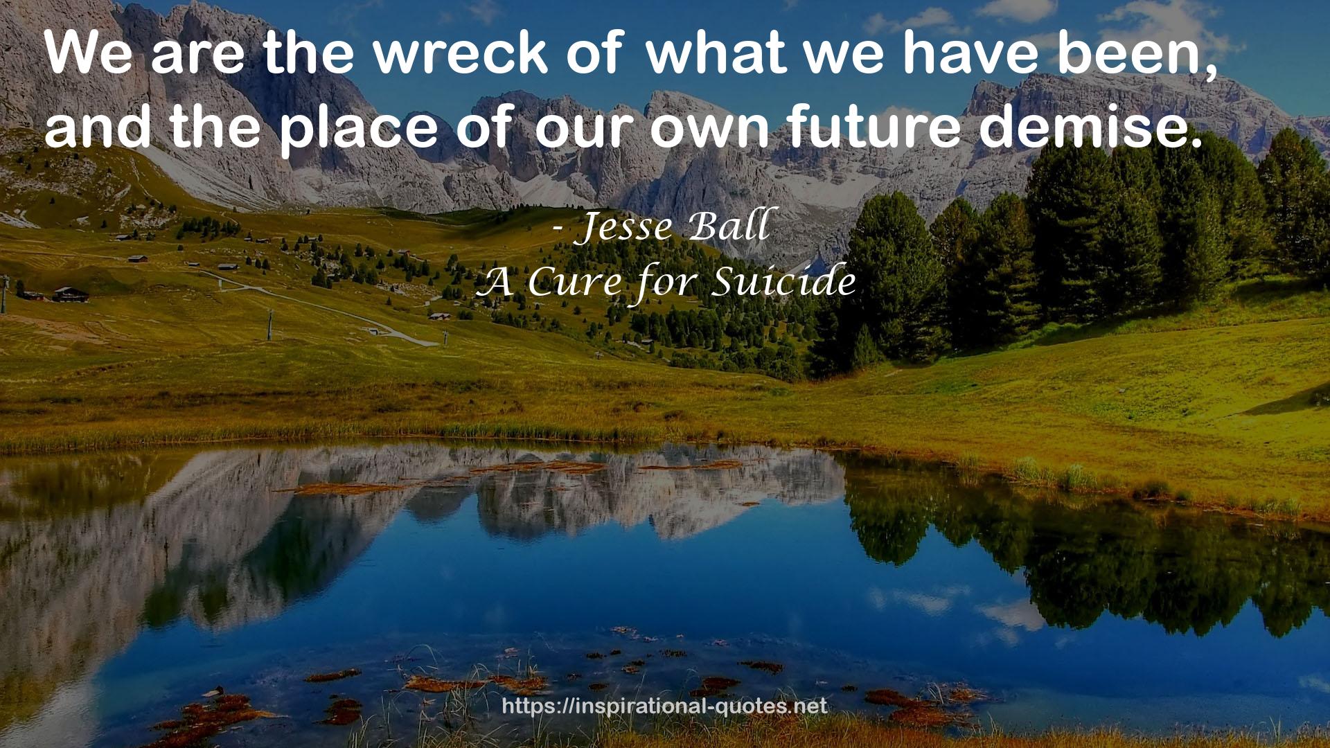 A Cure for Suicide QUOTES