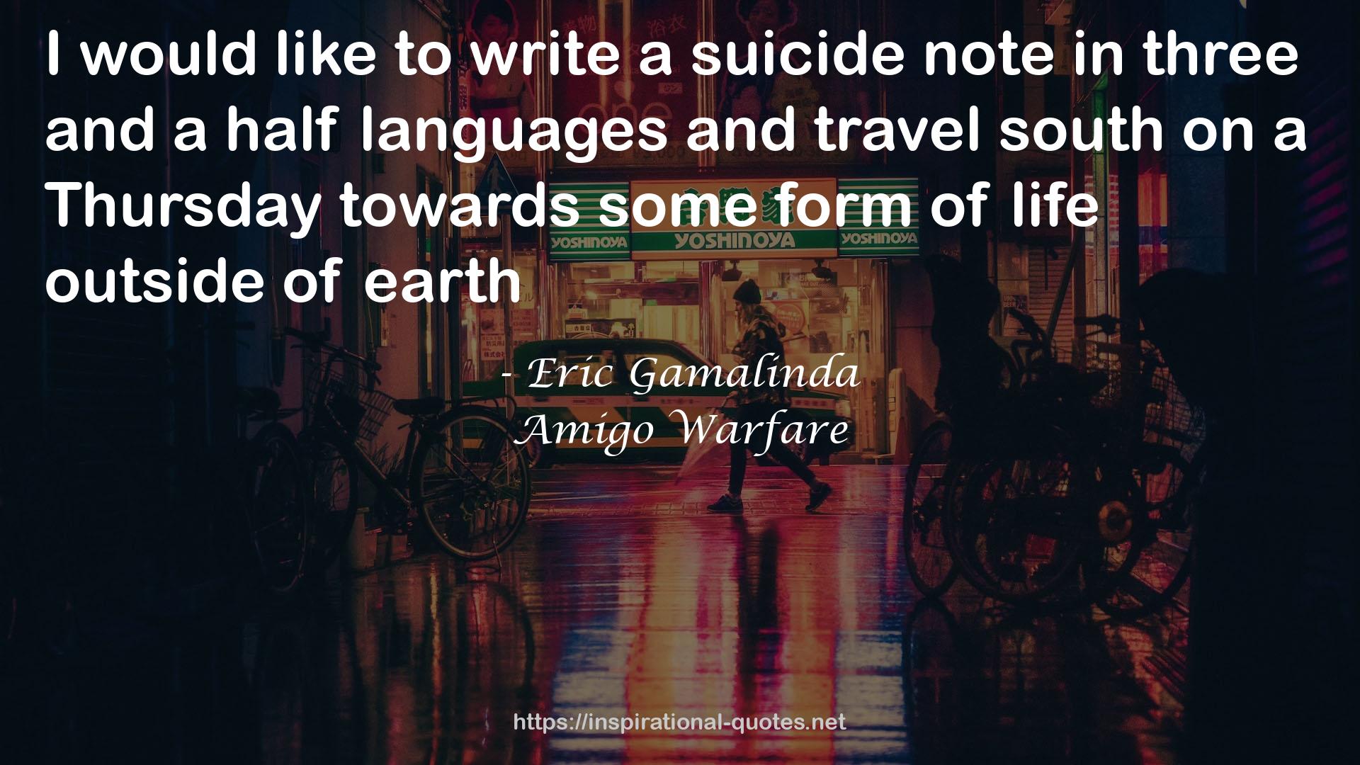 Eric Gamalinda QUOTES