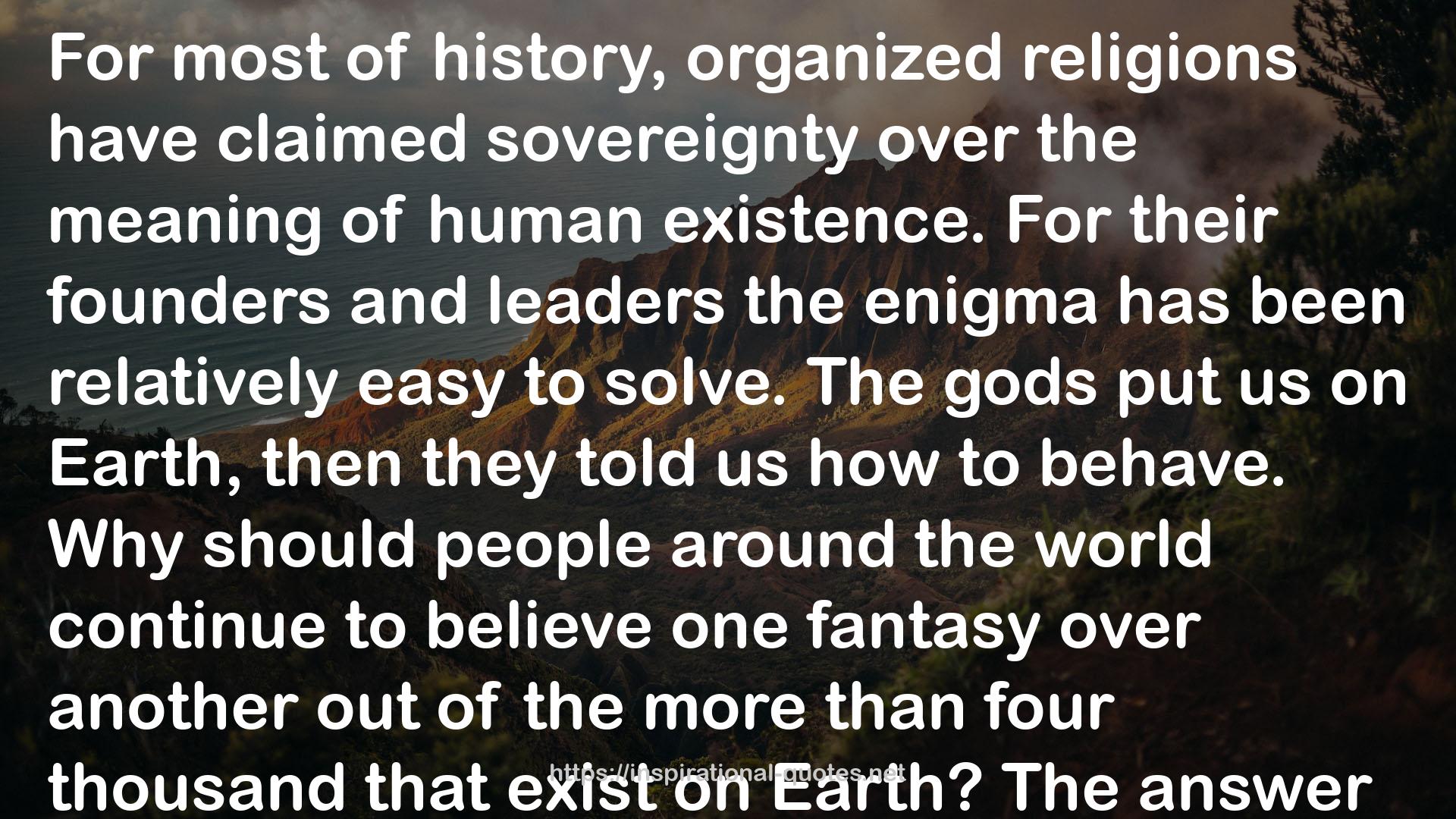 Genesis: The Deep Origin of Societies QUOTES