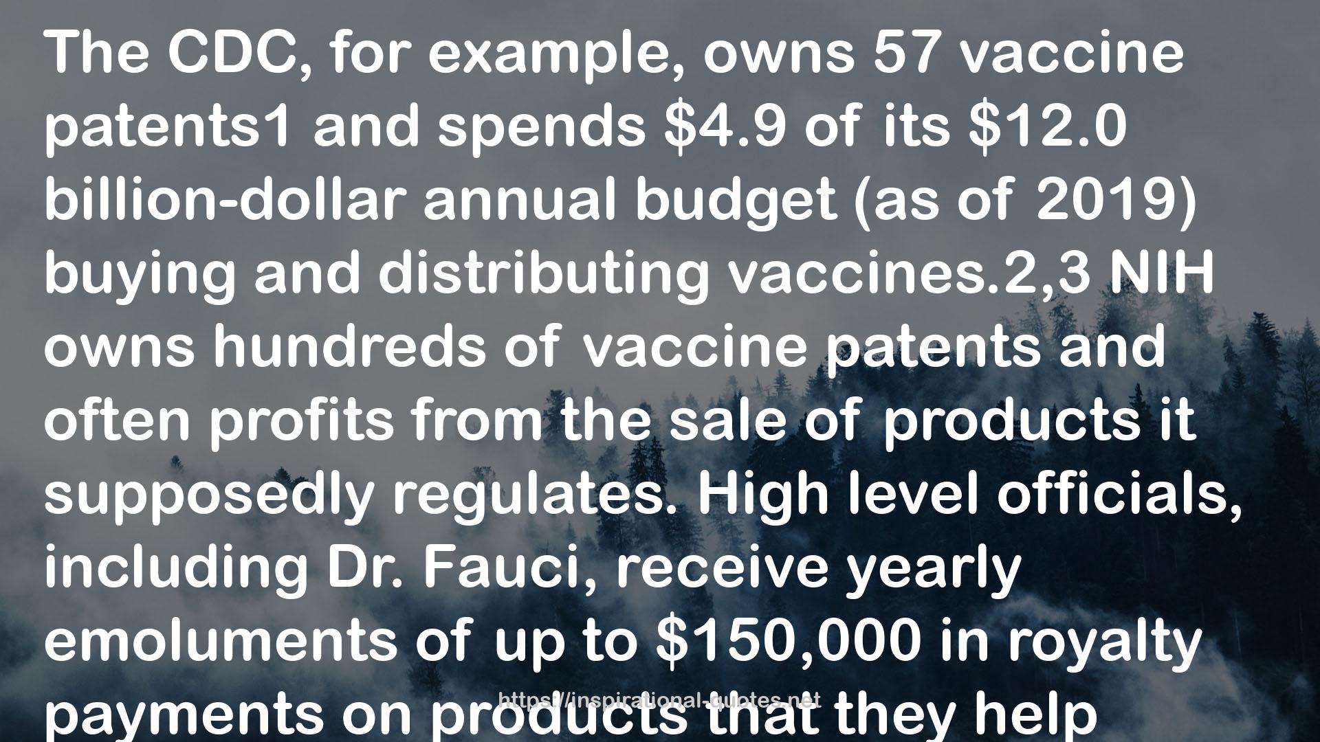 The Real Anthony Fauci: Bill Gates, Big Pharma, and the Global War on Democracy and Public Health QUOTES