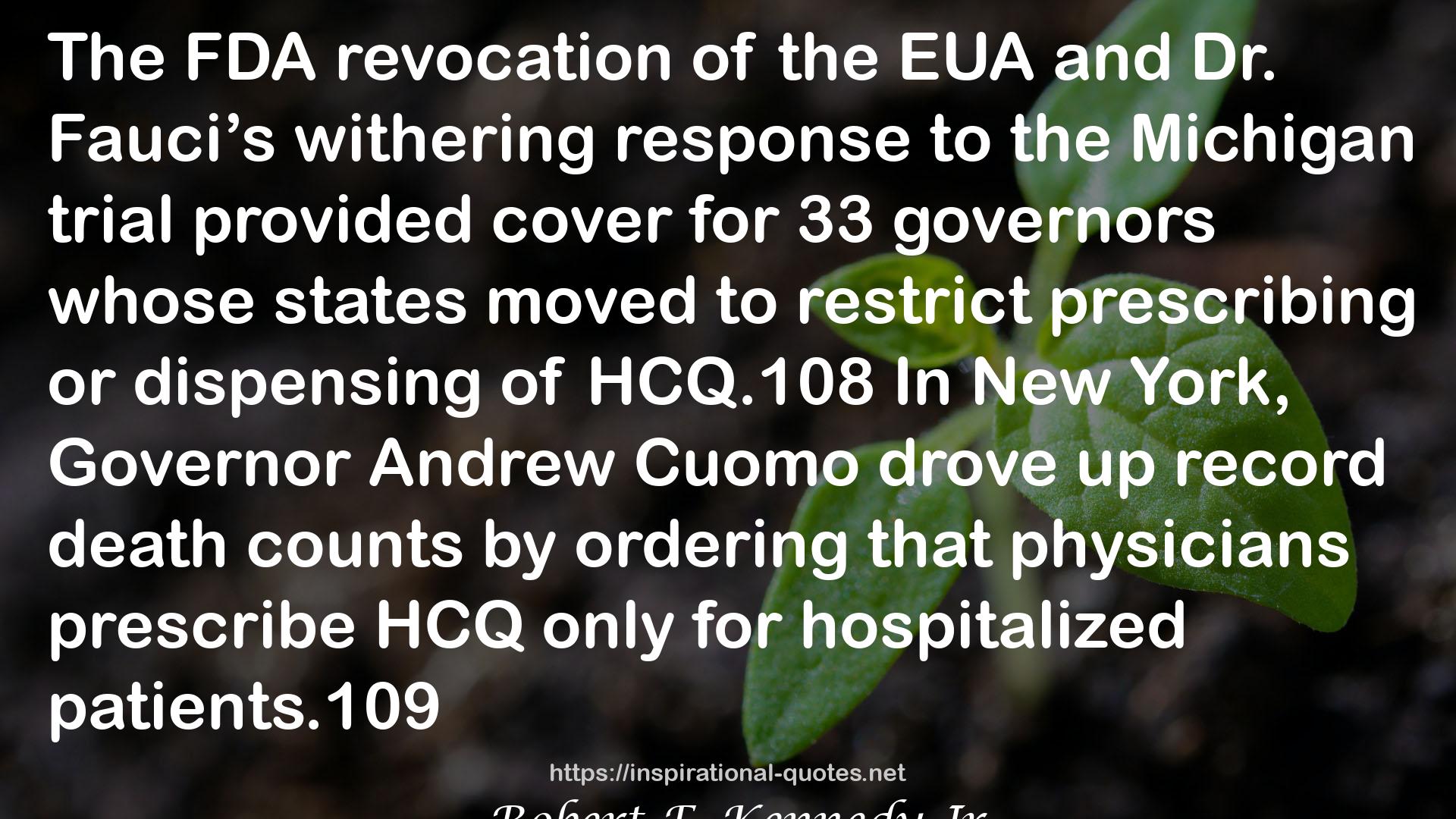 The Real Anthony Fauci: Bill Gates, Big Pharma, and the Global War on Democracy and Public Health QUOTES