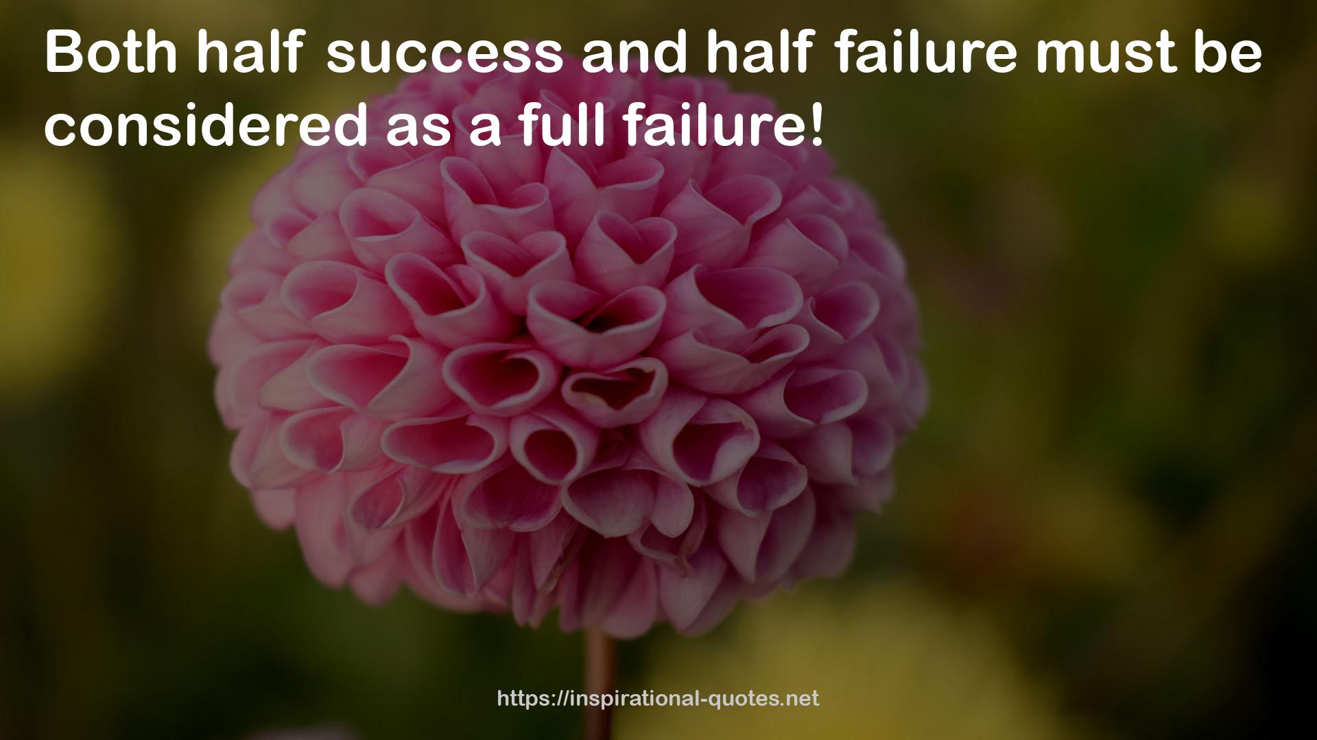 half failure  QUOTES