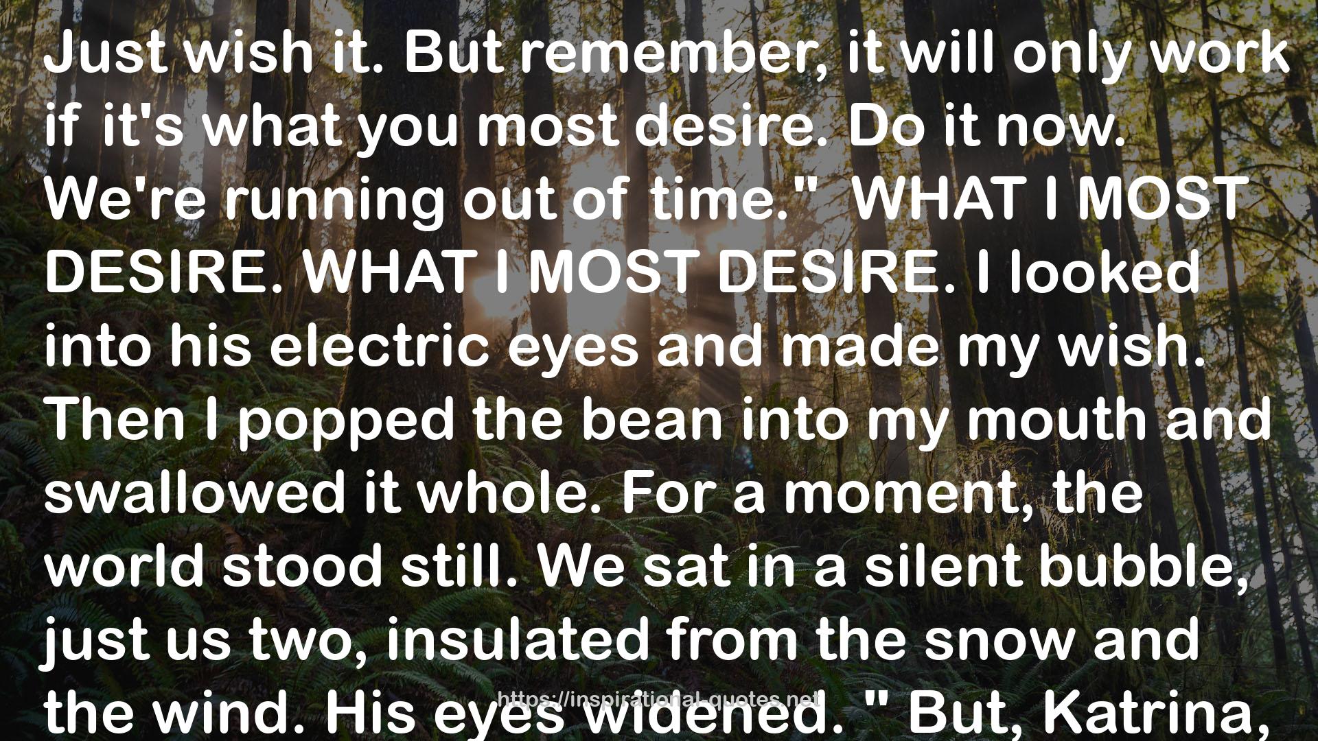 his electric eyes  QUOTES