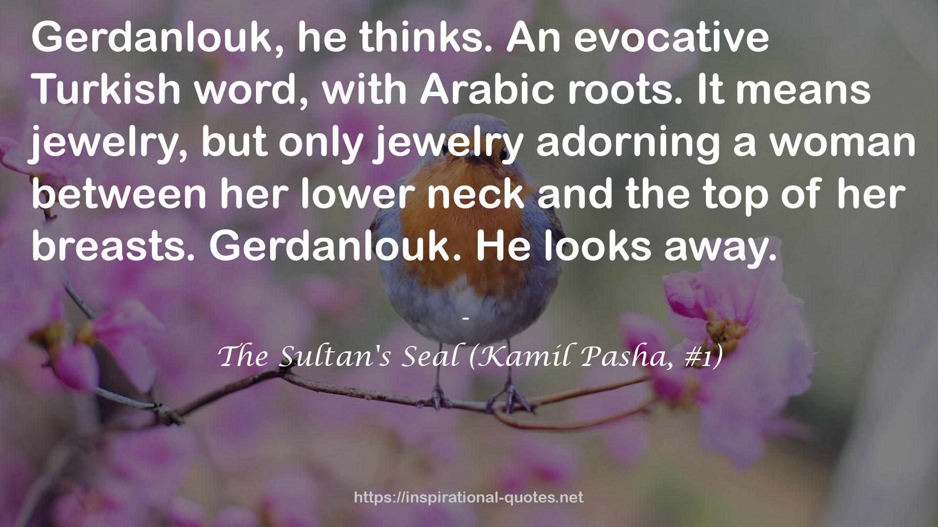 The Sultan's Seal (Kamil Pasha, #1) QUOTES