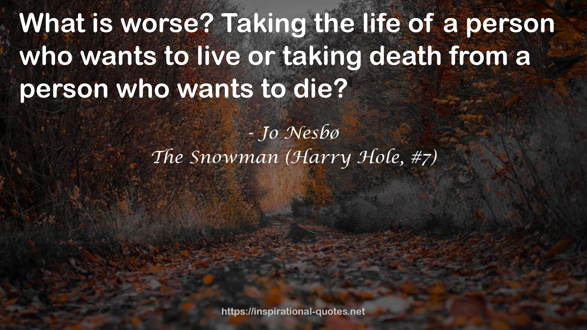 The Snowman (Harry Hole, #7) QUOTES