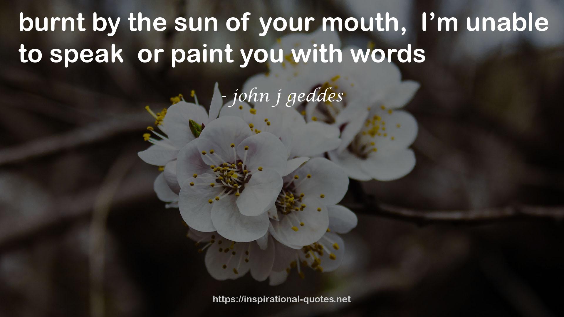 john j geddes QUOTES