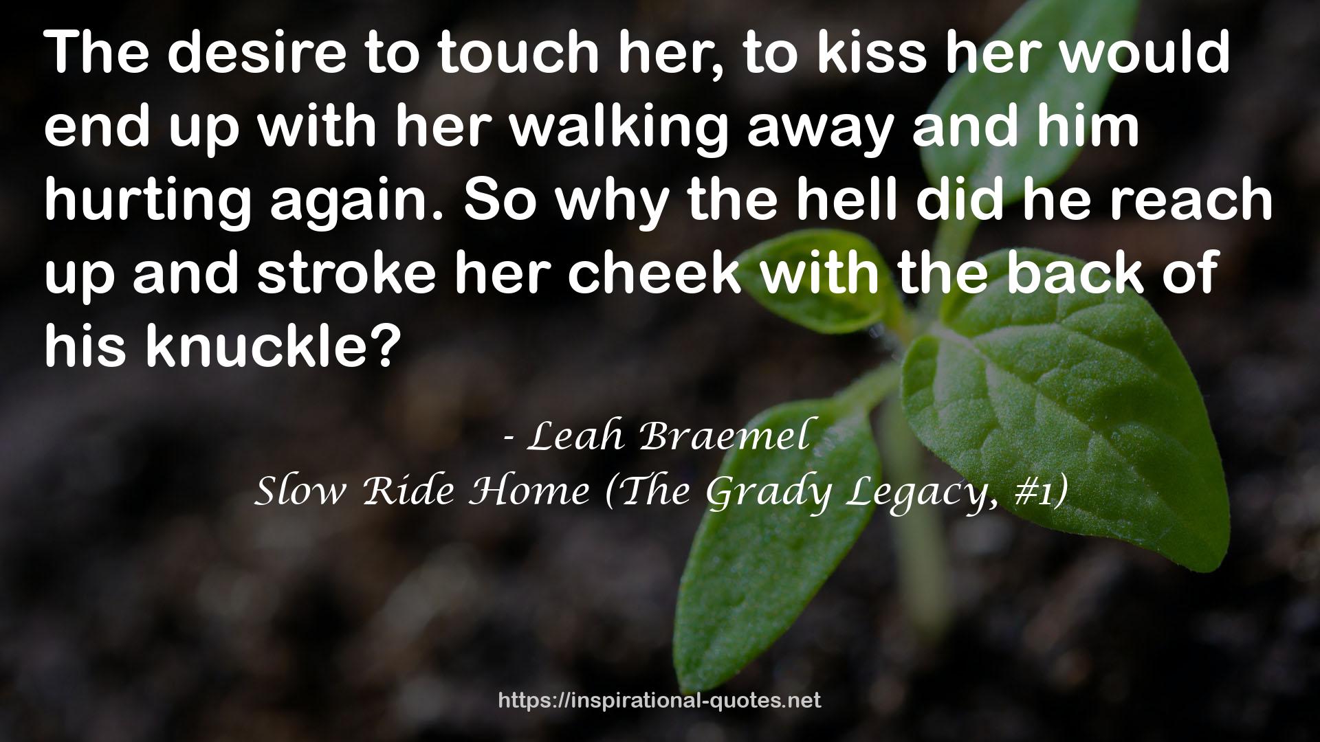 Slow Ride Home (The Grady Legacy, #1) QUOTES