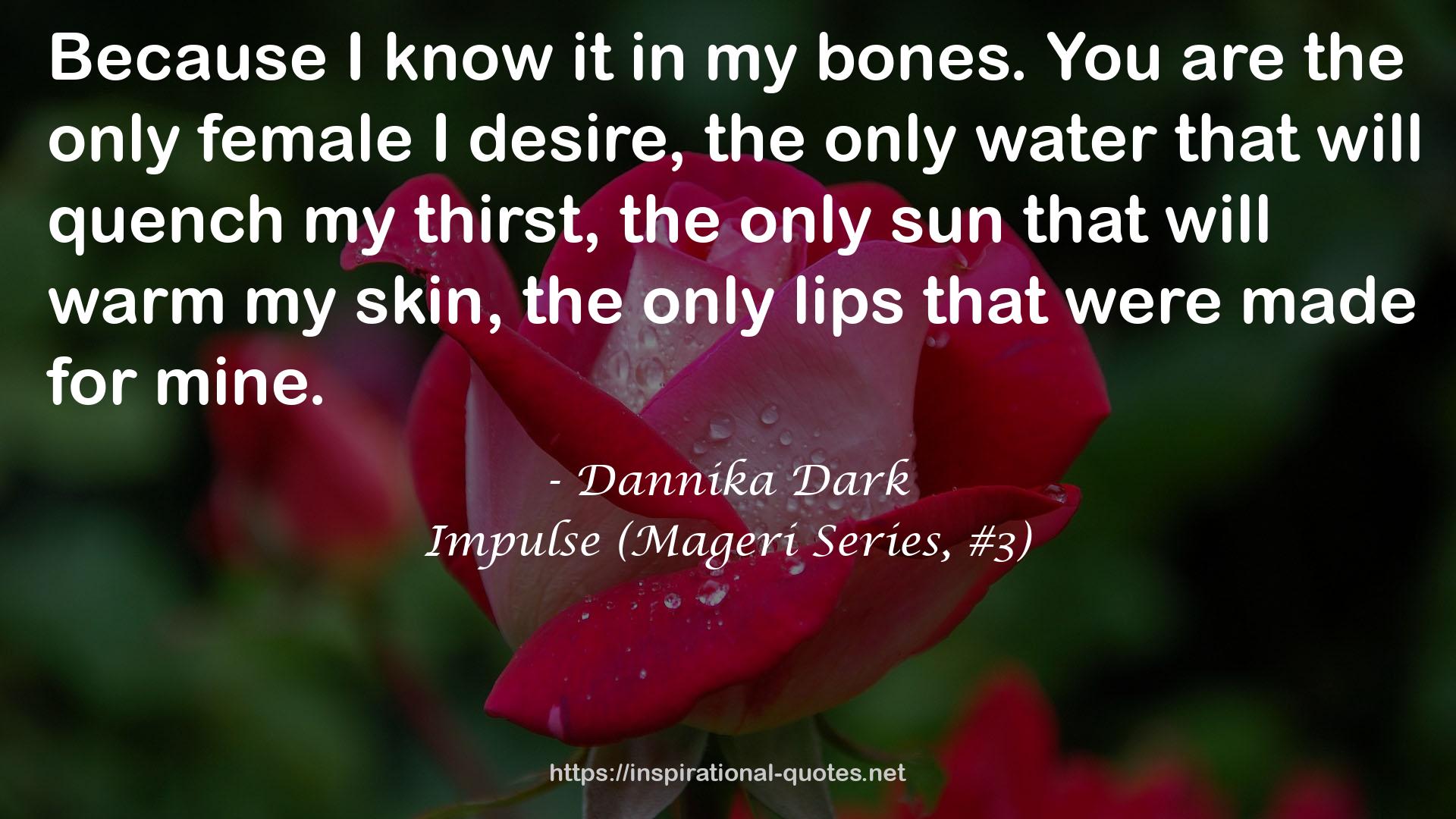 Impulse (Mageri Series, #3) QUOTES